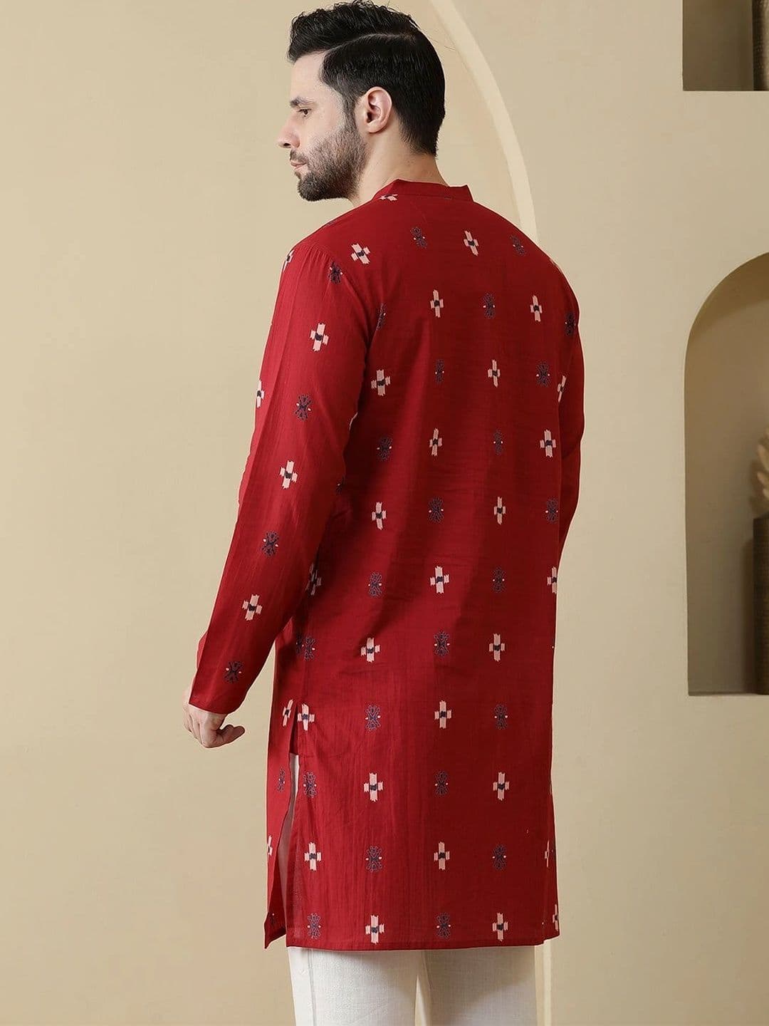 Anouk Men Ethnic Motifs Printed Kurta thumbnail 5