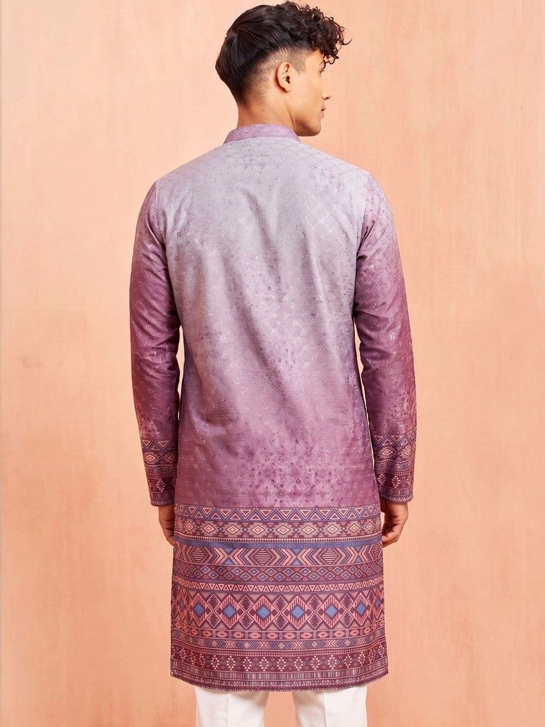 VELKYNOX Men Ethnic Motifs Printed Kurta thumbnail 4