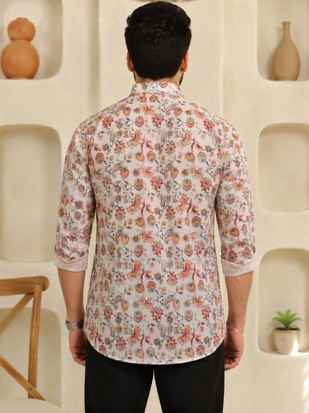 Anouk Men Floral Printed Floral Kurta thumbnail 5