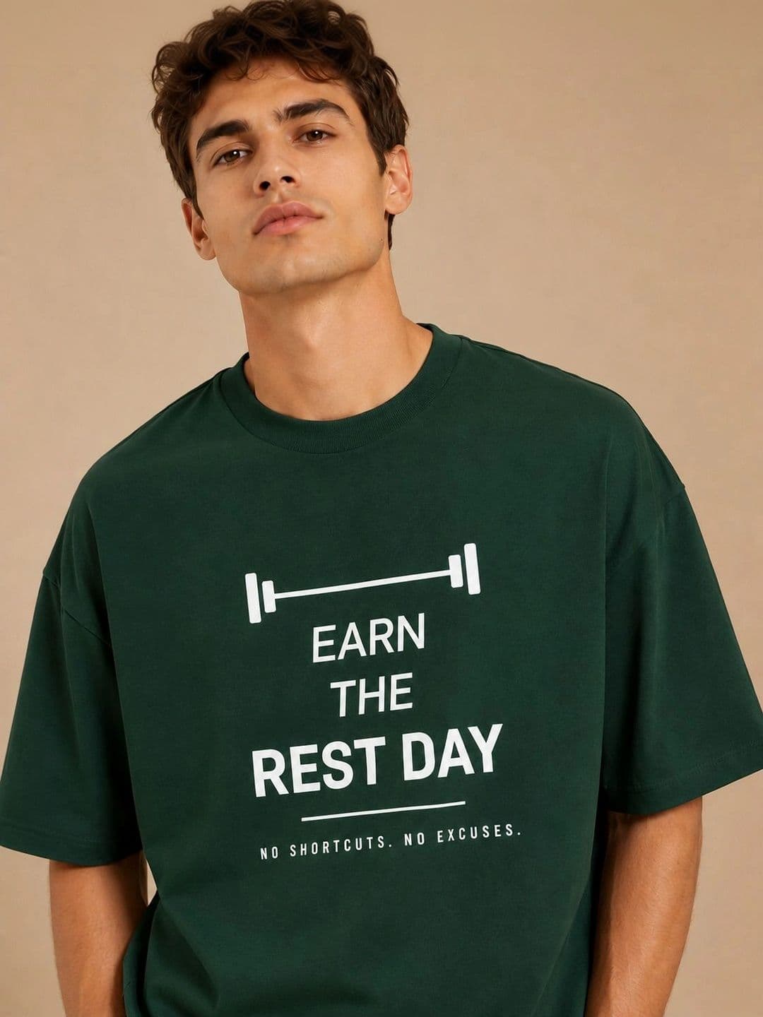 Mast & Harbour Men Typography Printed Drop-Shoulder Sleeves T-shirt thumbnail 3