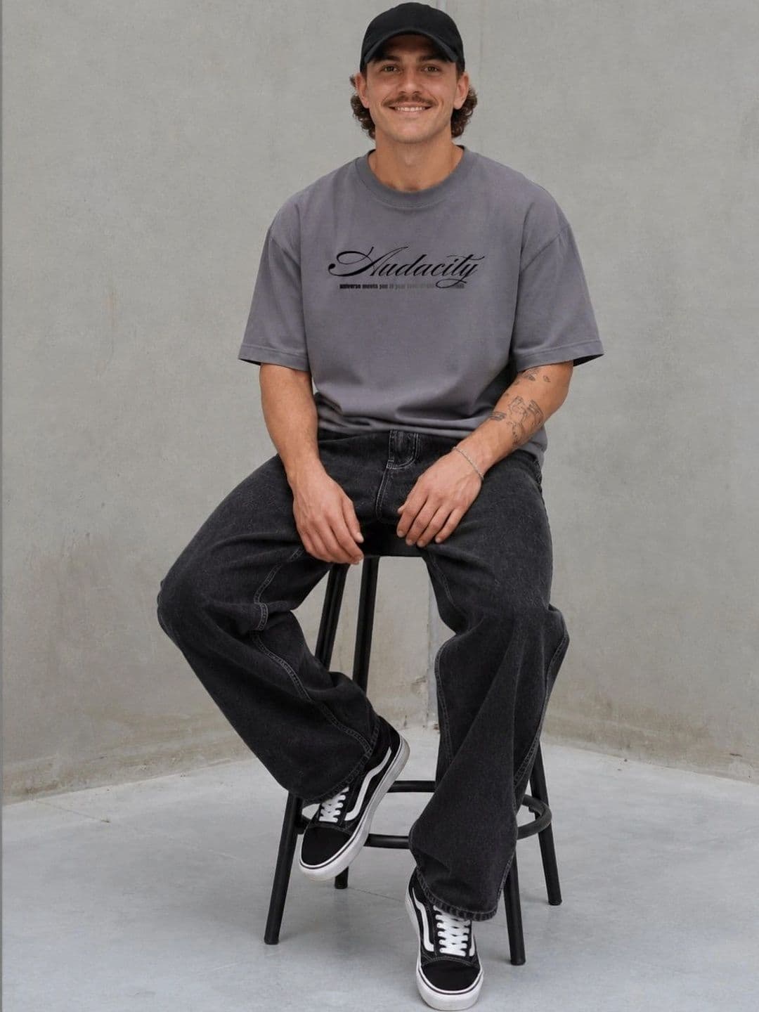 THE NOX Men Typography Printed Bio Finish T-shirt thumbnail 5