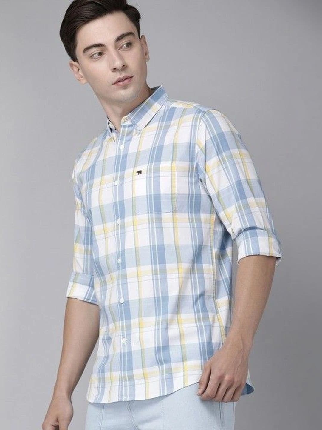 Studio-9 Men Classic Slim Fit Checked Casual Shirt thumbnail 3