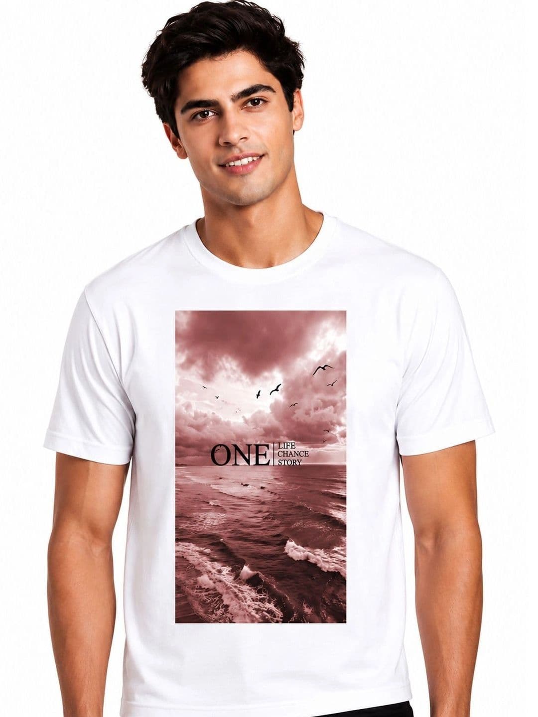 The Arth India Clothing Men Printed T-shirt thumbnail 2