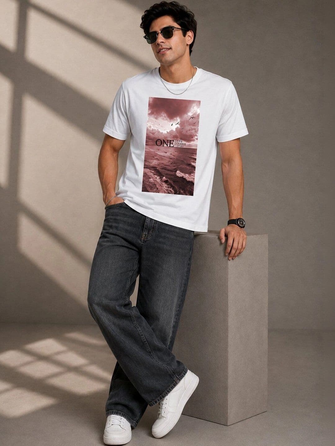 The Arth India Clothing Men Printed T-shirt thumbnail 3