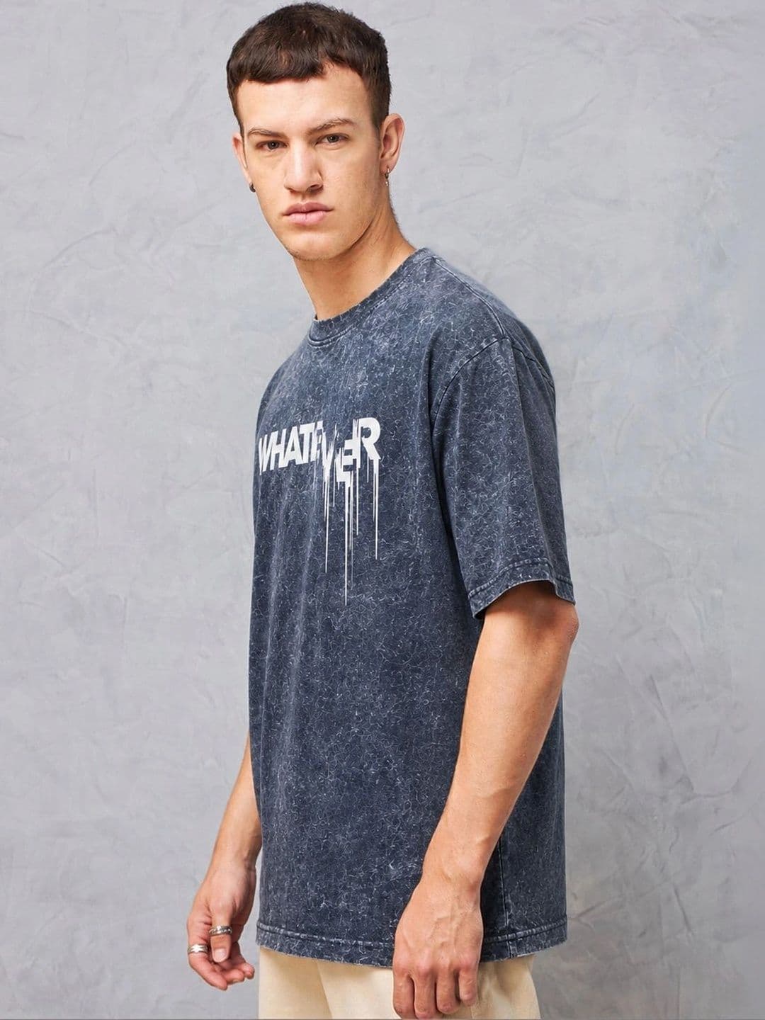 VELS CLOTHING Men Typography Printed Bio Finish T-shirt thumbnail 2