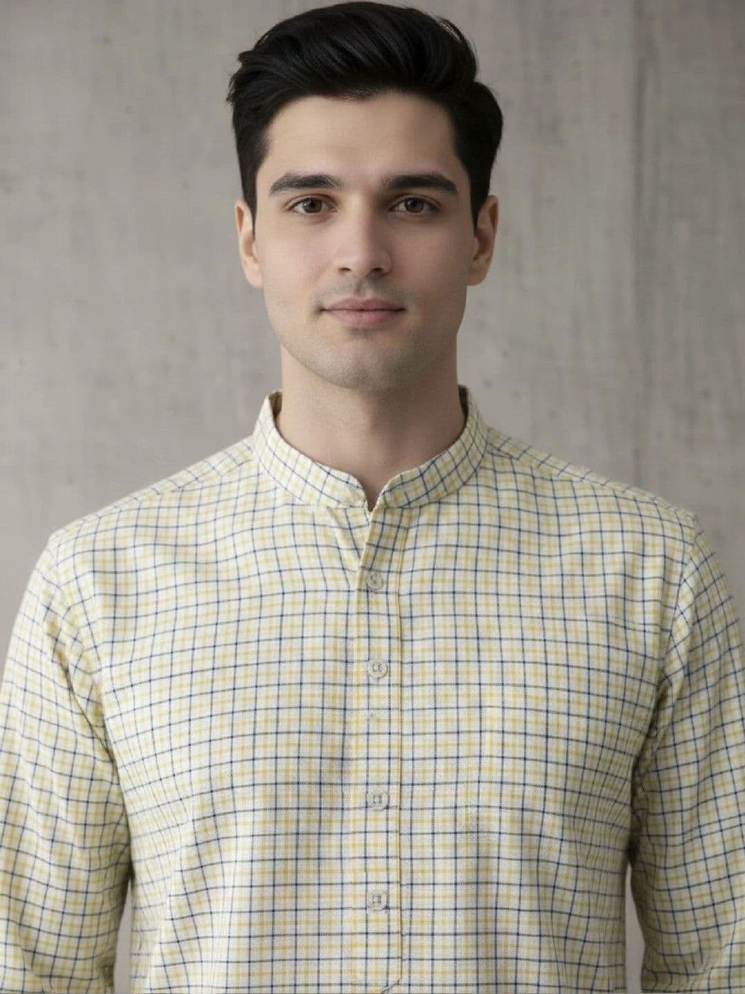 Anouk Men Checked Kurta thumbnail 4