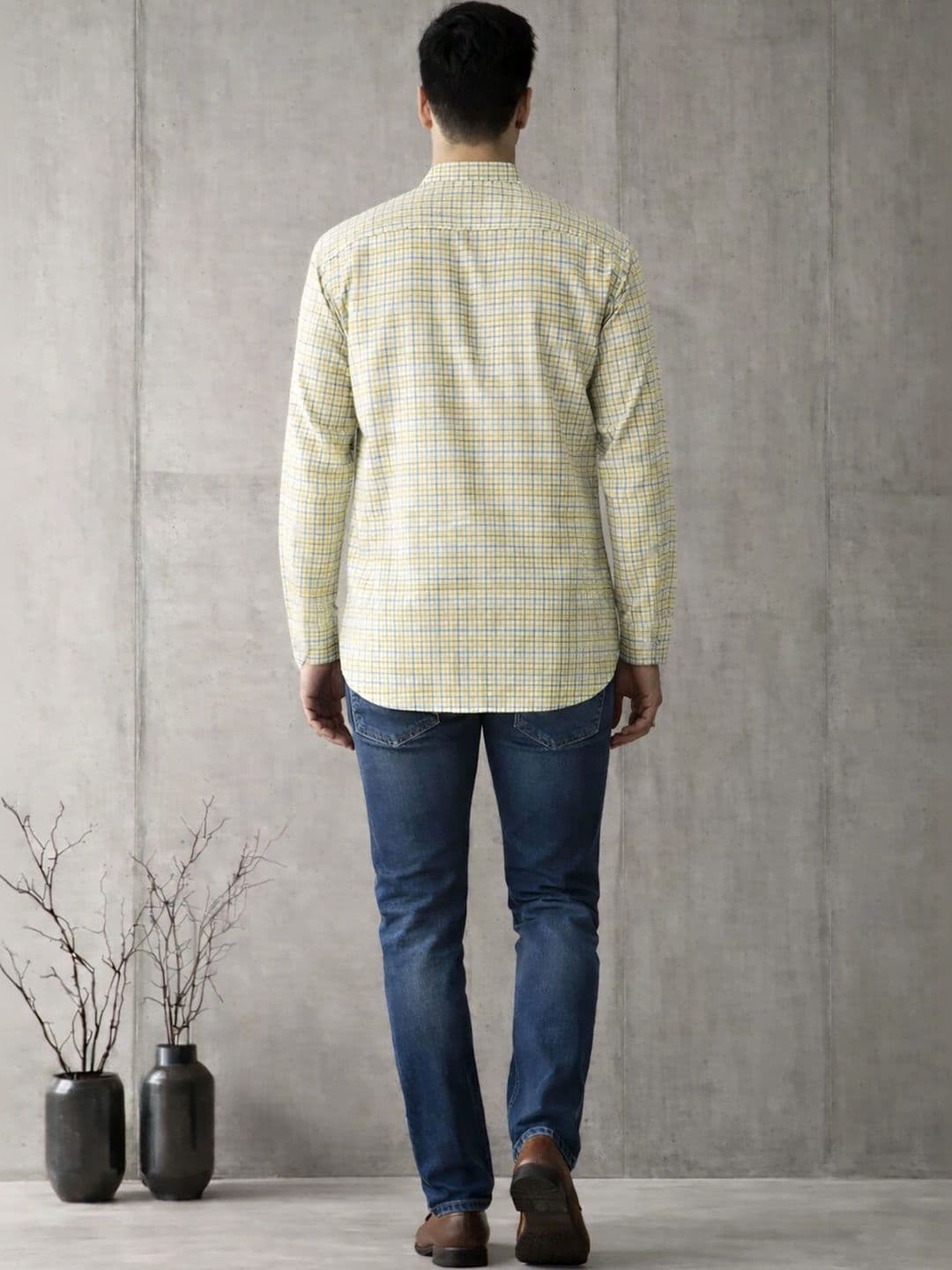 Anouk Men Checked Kurta thumbnail 3