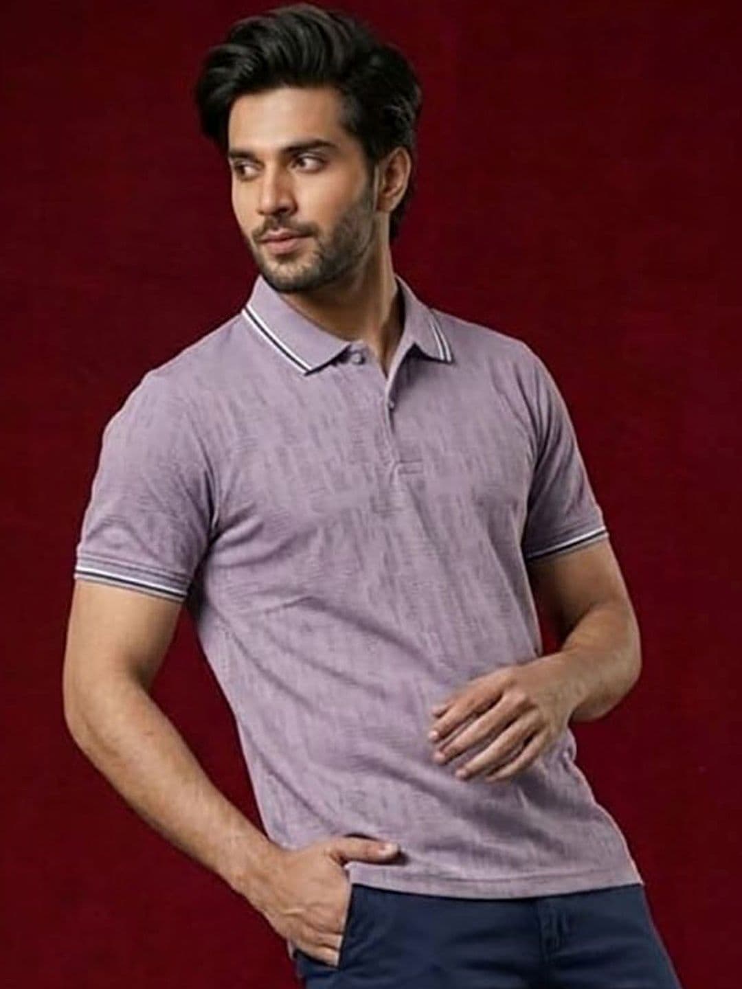 SZN Men Polo Collar T-shirt thumbnail 2