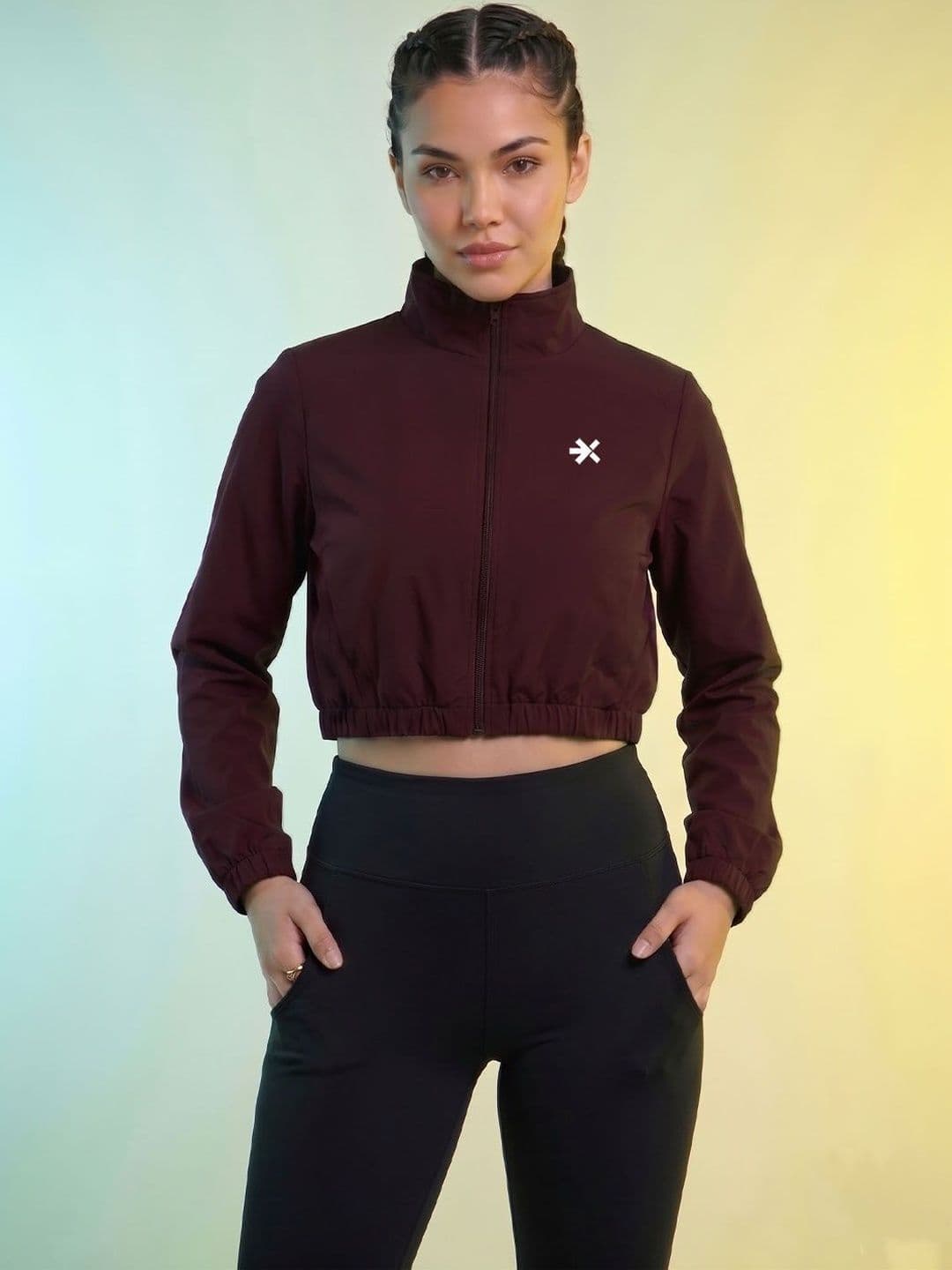 HRX by Hrithik Roshan Women Lightweight Crop Training or Gym Sporty Jacket thumbnail 5