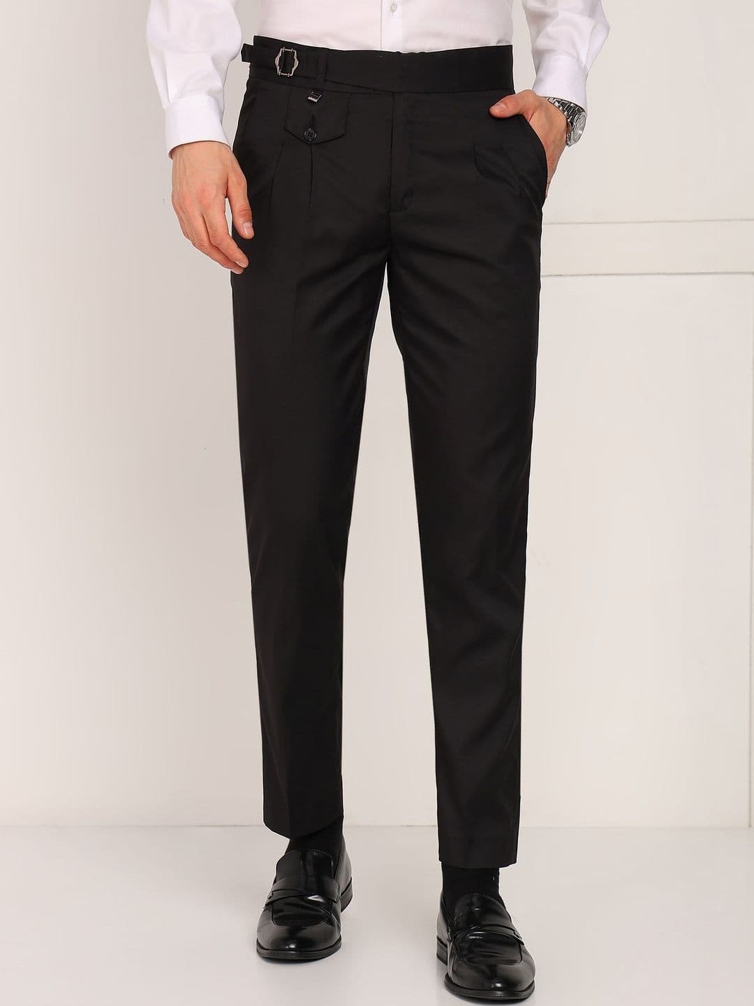 Sam and Jack Men High-Rise Pleated Trousers - view 1