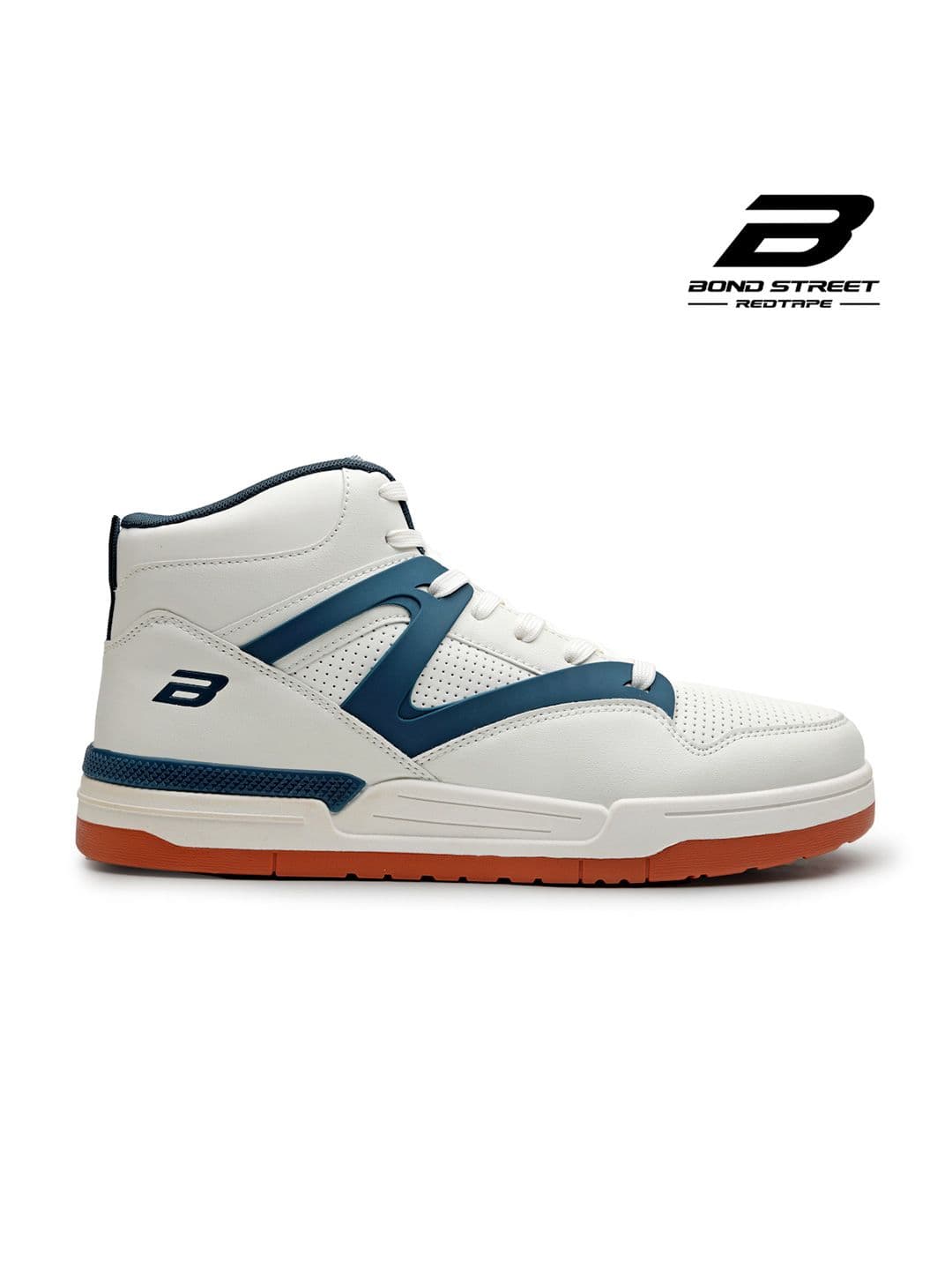 Bond Street By Red Tape Hustle Men Colourblocked High-Top Sneakers thumbnail 4