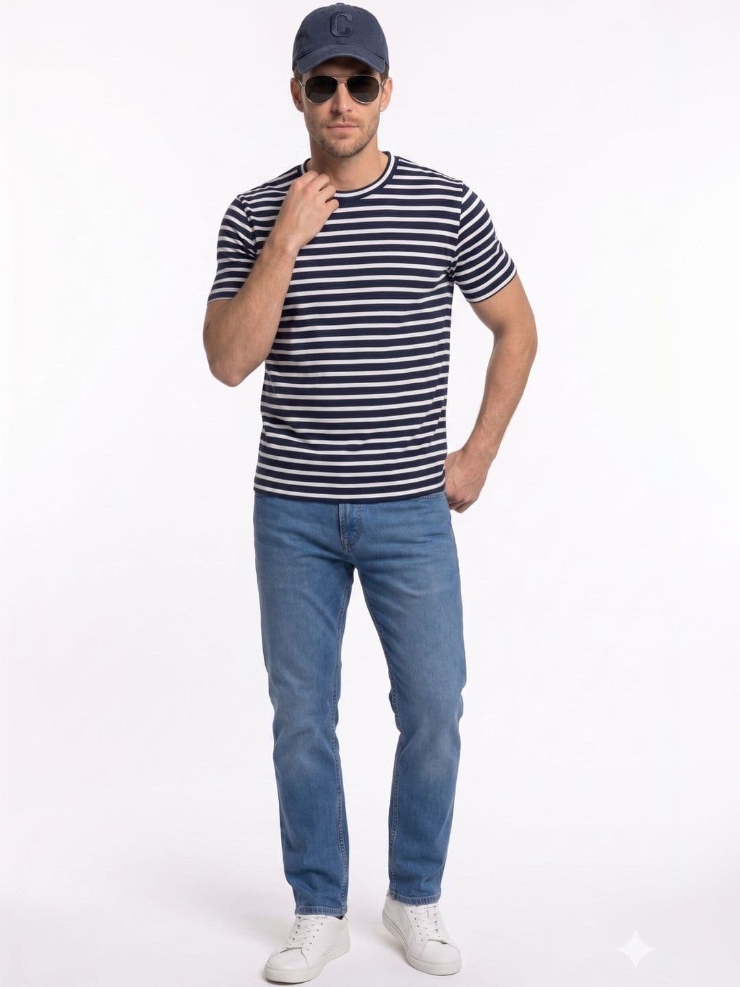 UnaOne Men Striped T-shirt thumbnail 6