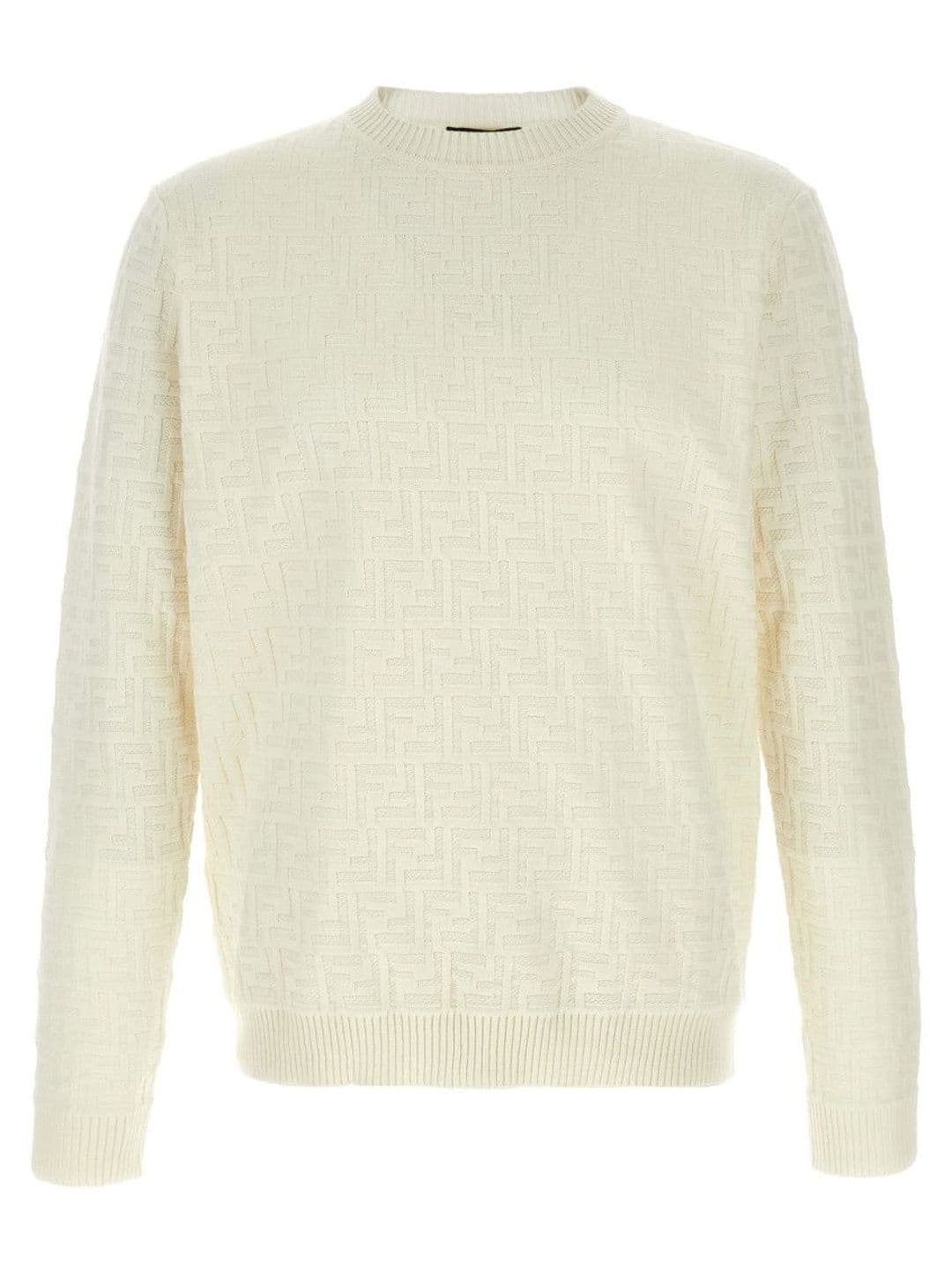 Fendi Men White Logo Sweater - view 1