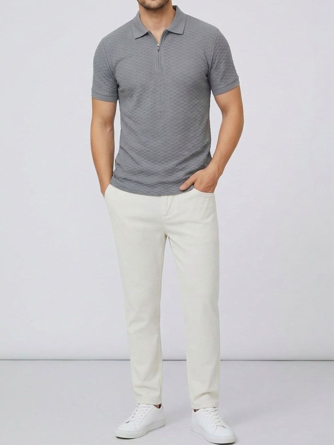 Leotude Men Polo Collar T-shirt thumbnail 2