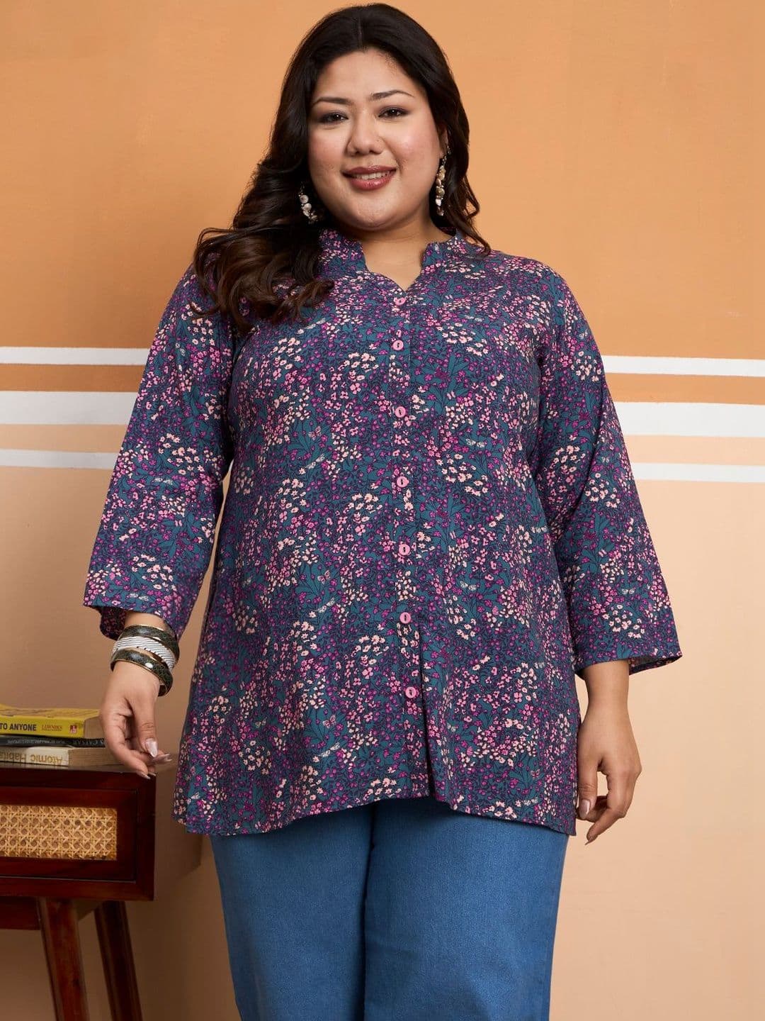 Tissu Floral Printed Kurti thumbnail 3