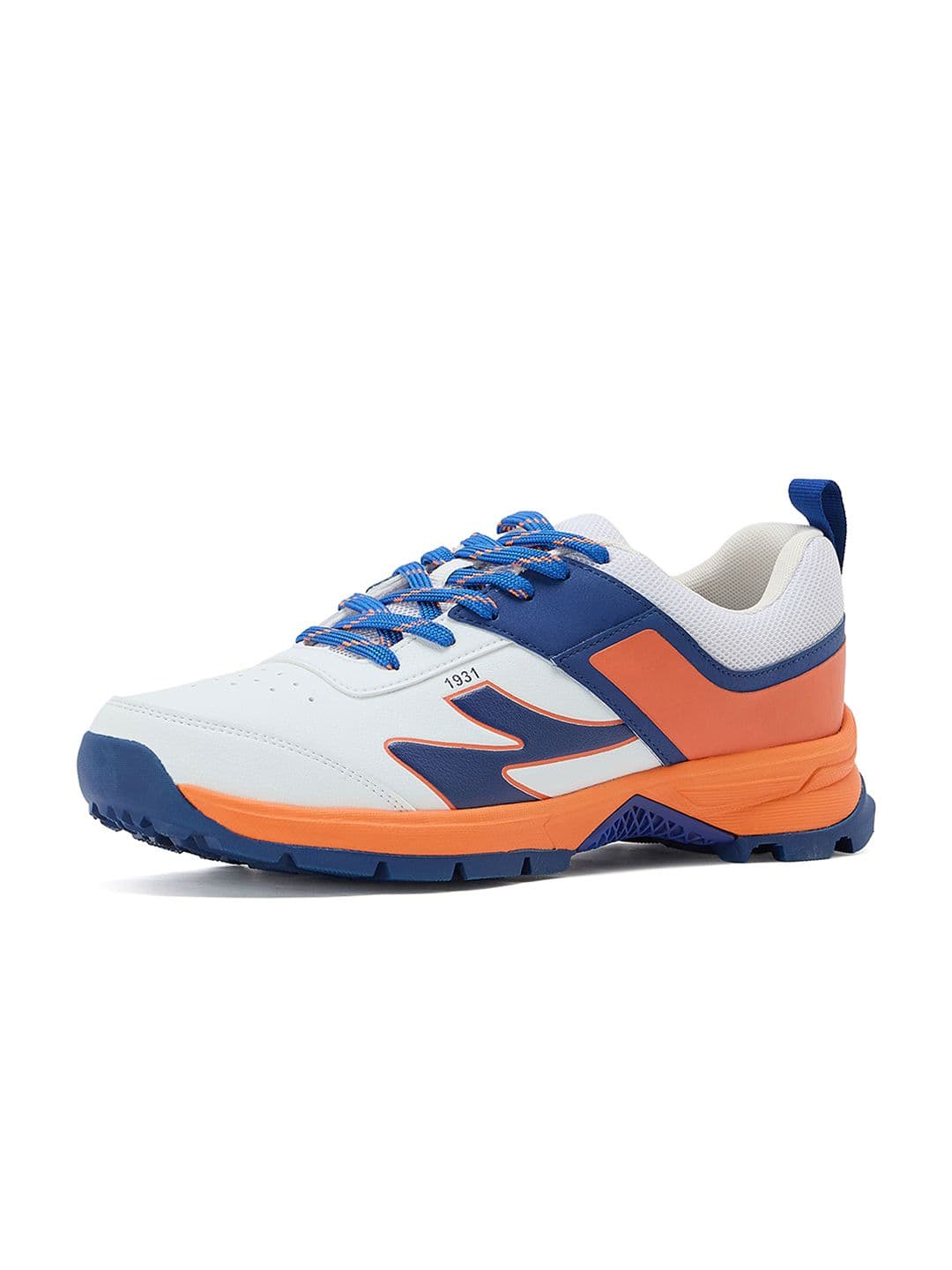 SG Impact Cricket Shoes White-Orange - Durable Breathable Performance Design - view 1