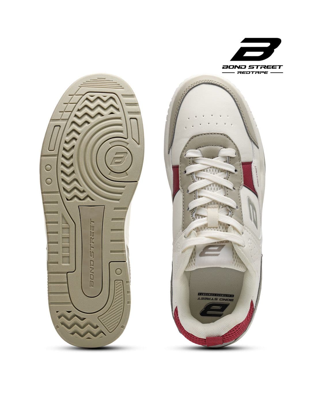 Bond Street By Red Tape Men Colourblocked Round Toe Sneakers thumbnail 2