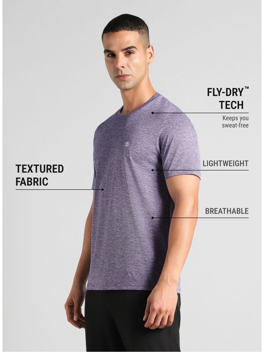 CULT Men's Purple Ultimate Training T-shirt thumbnail 7