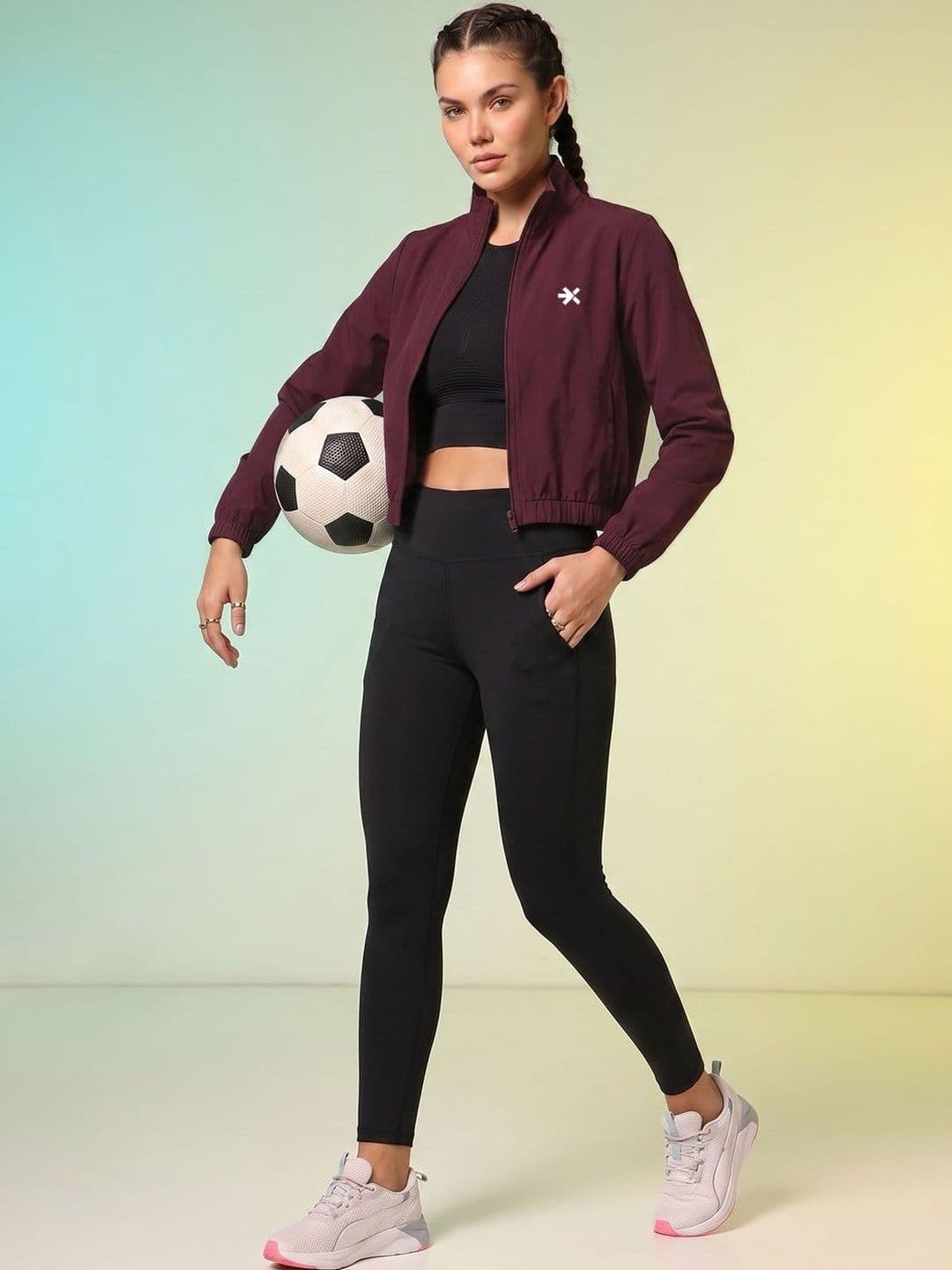 HRX by Hrithik Roshan Women Lightweight Crop Training or Gym Sporty Jacket thumbnail 4