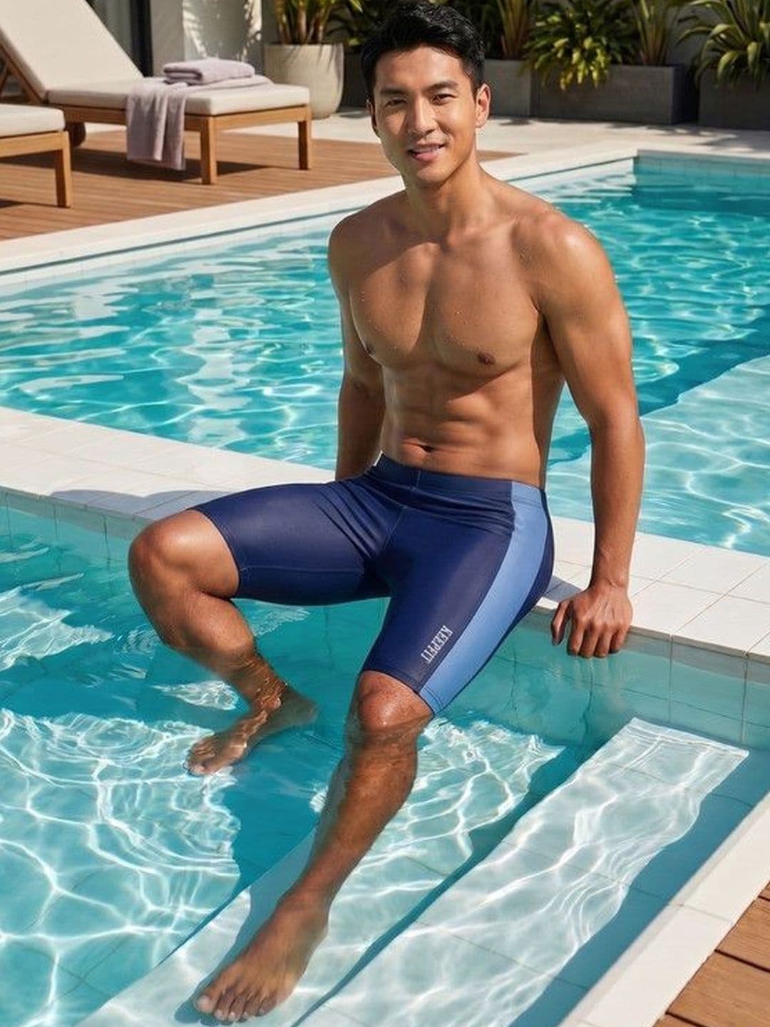 Keepfit Men Colourblocked Swim Shorts Swim Bottoms thumbnail 4