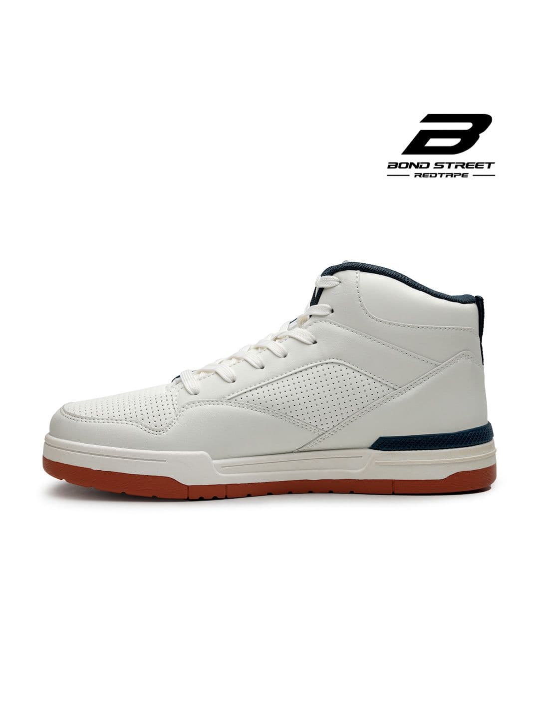 Bond Street By Red Tape Hustle Men Colourblocked High-Top Sneakers thumbnail 3