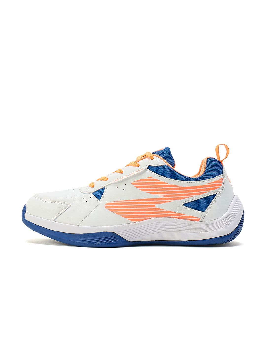 SG Ease White-Orange All-court shoes best for Badminton Pickleball & Tennis Shoes thumbnail 4