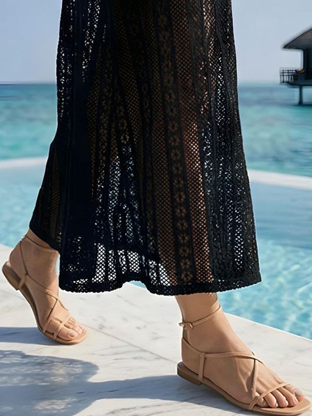 Keepfit Halter Neck Beach Cover Up Dress thumbnail 6