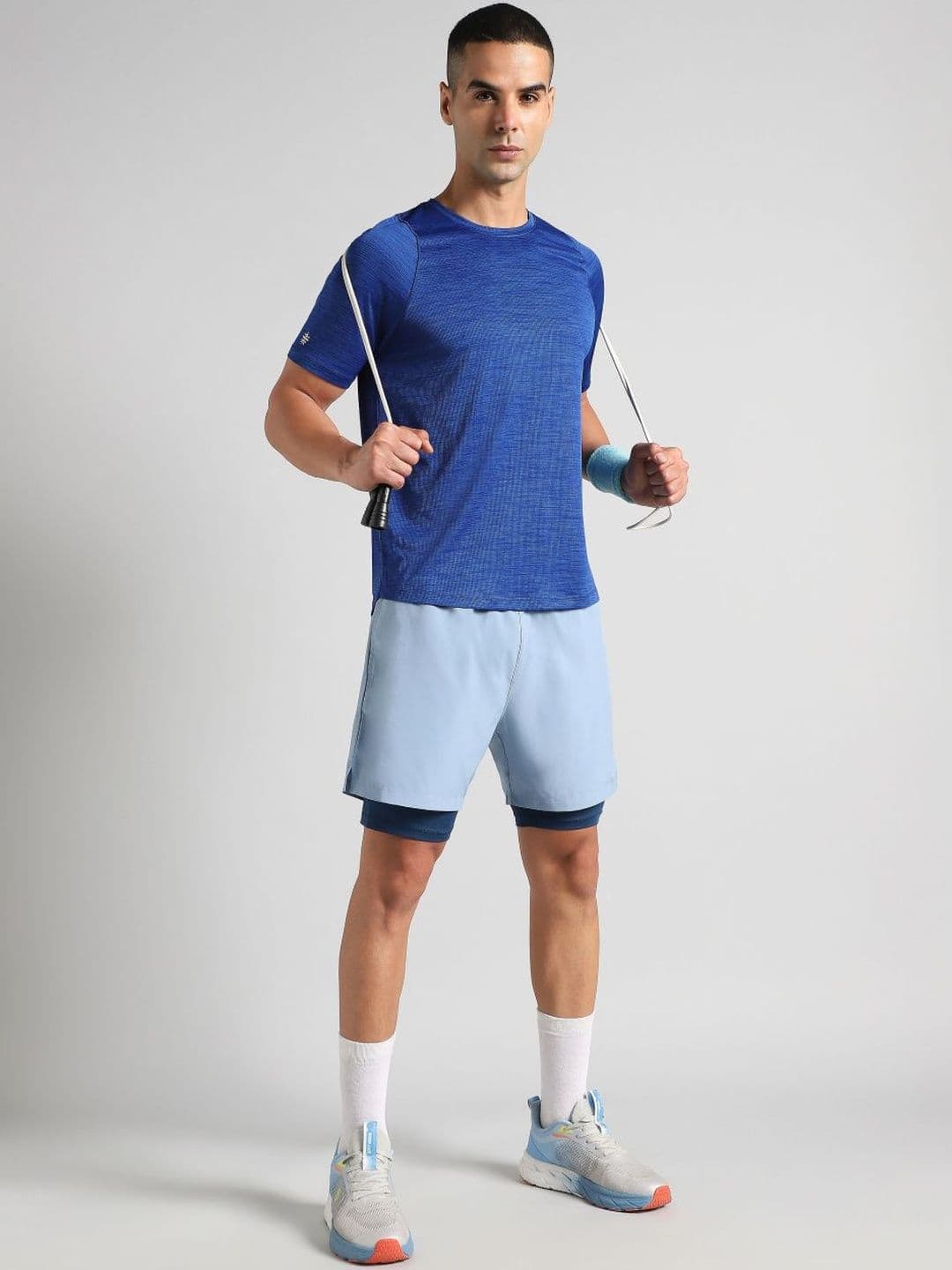 CULT Men's Blue Training Elevate Sculpt T-shirt thumbnail 7