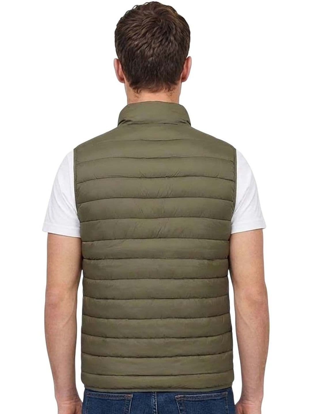Cavalli Class Olive Logo Puffer Vest thumbnail 3