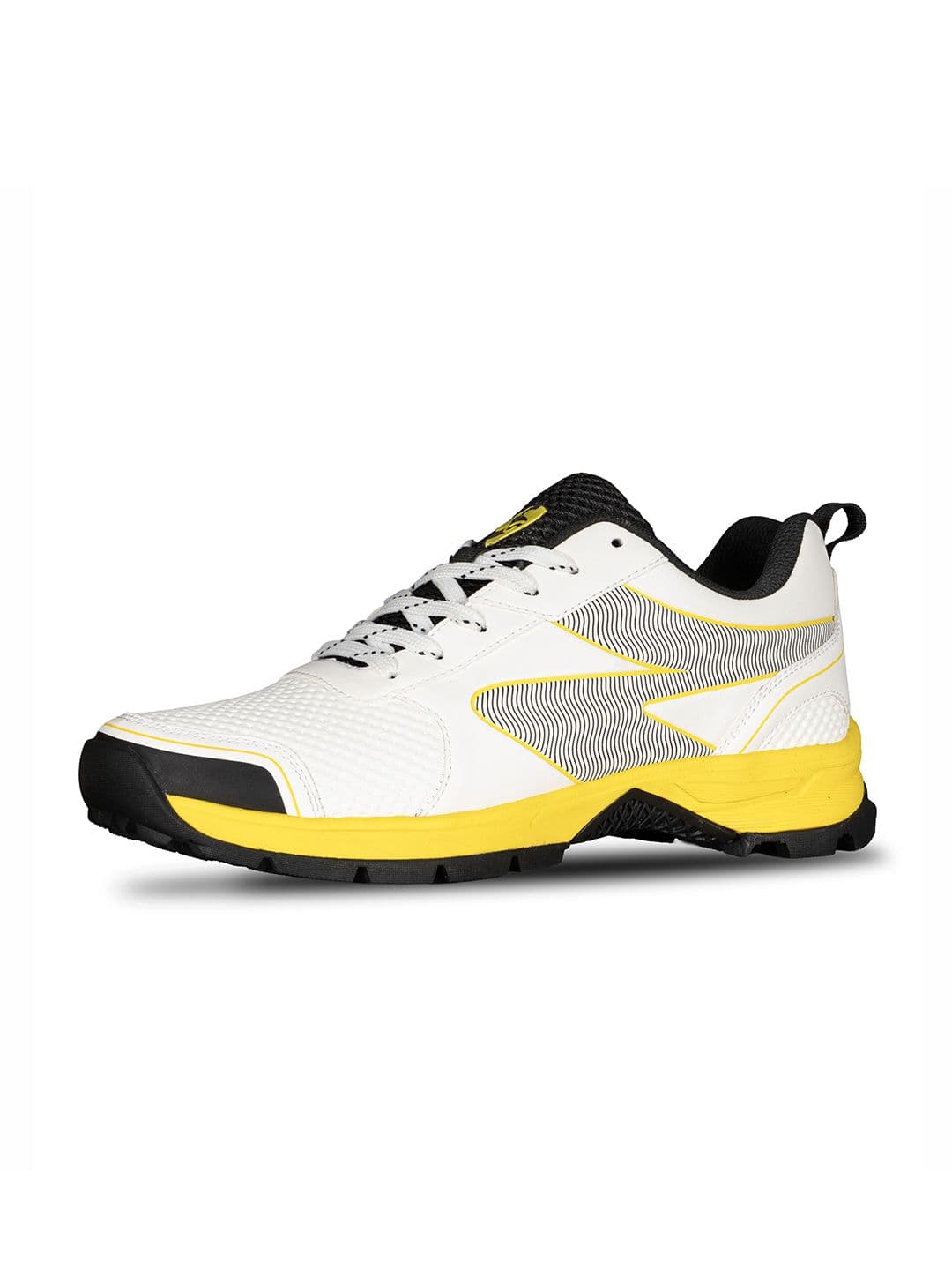 SG Blazer Cricket Shoes White-Yellow - High Performance Comfort & Stability - view 1