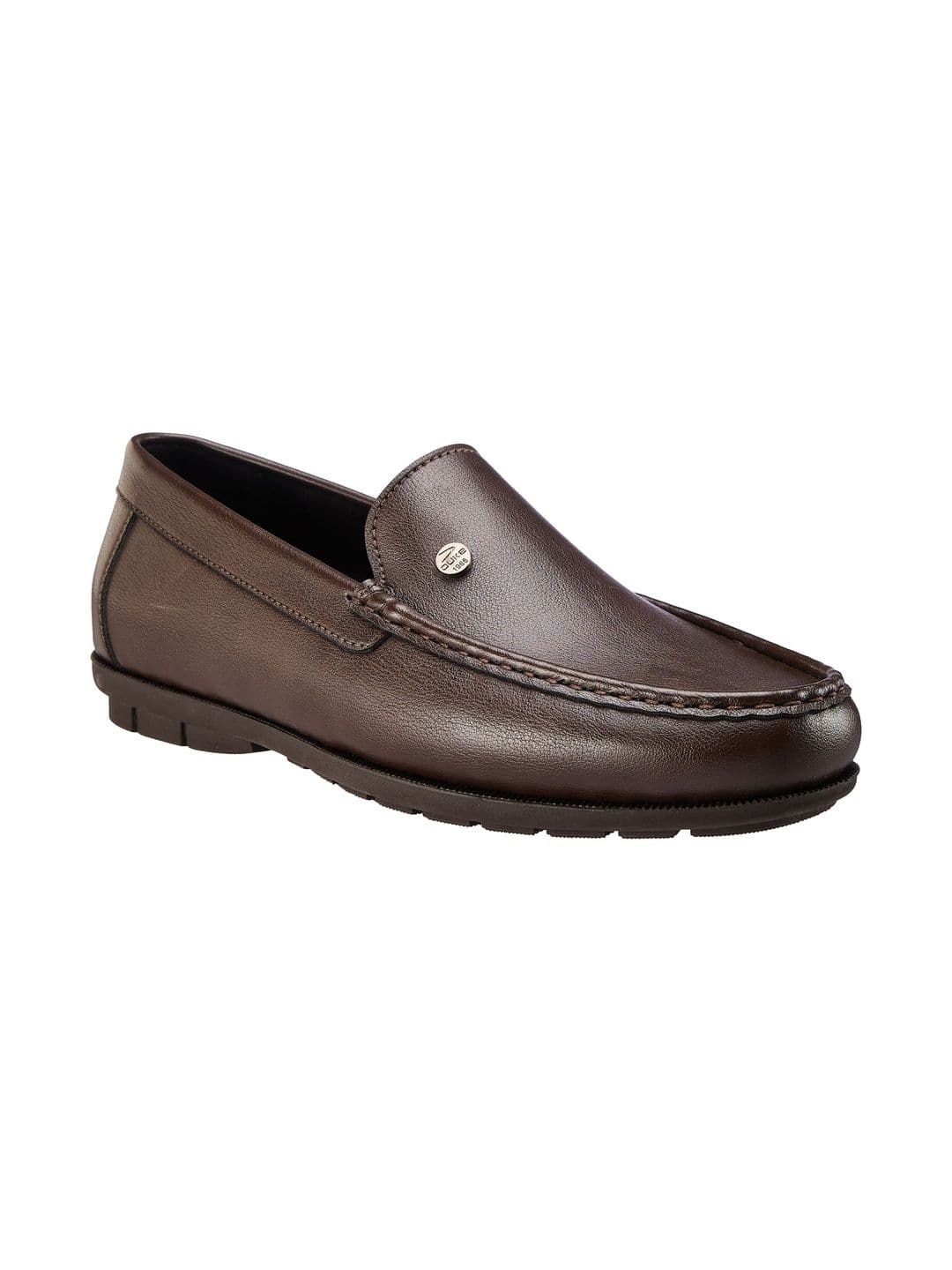 Duke Men Textured PU Round Toe Loafers thumbnail 7