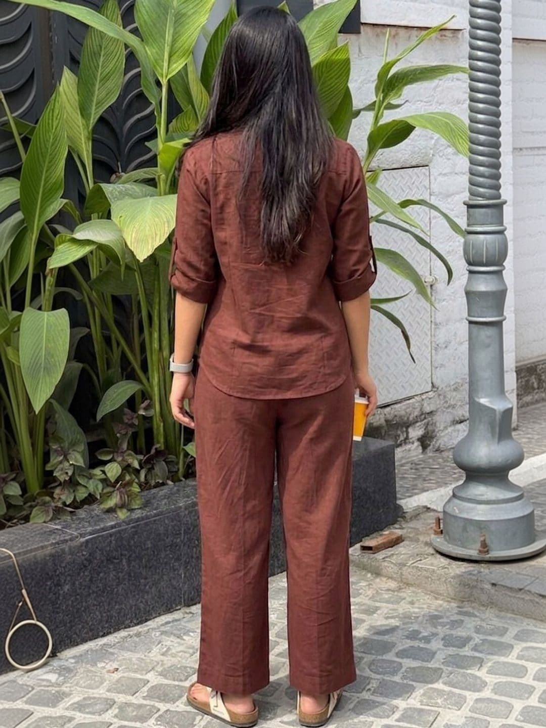 CORSICA Cotton Solid Top with Trousers thumbnail 3