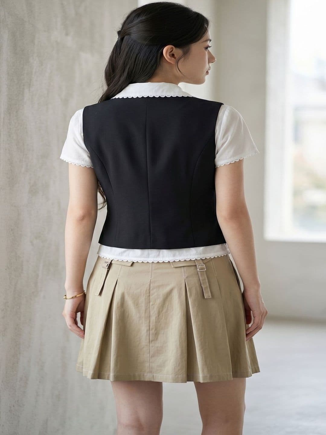 THE FASHION HUB Slim Fit  V Neck Waistcoat thumbnail 2