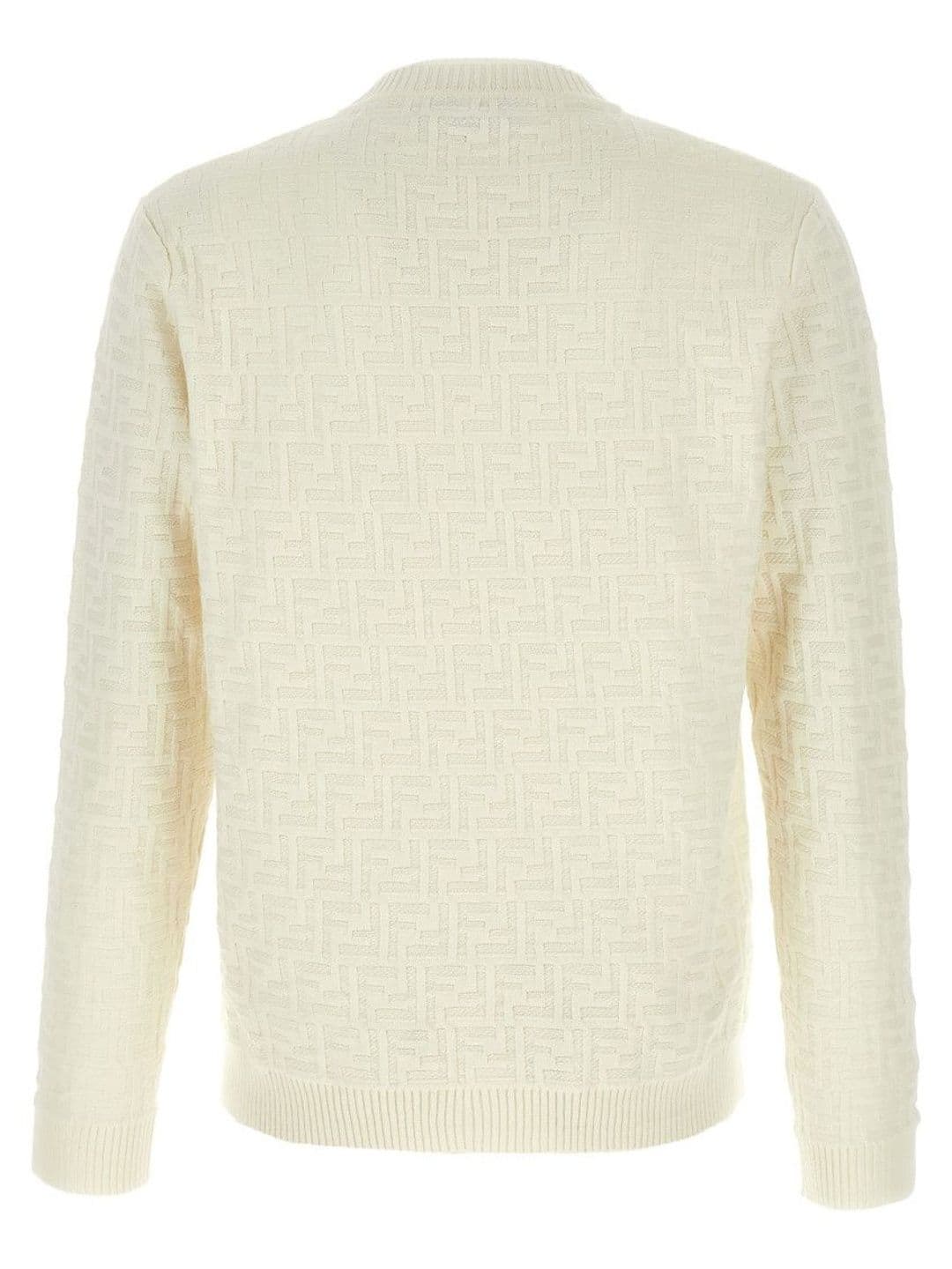Fendi Men White Logo Sweater thumbnail 7