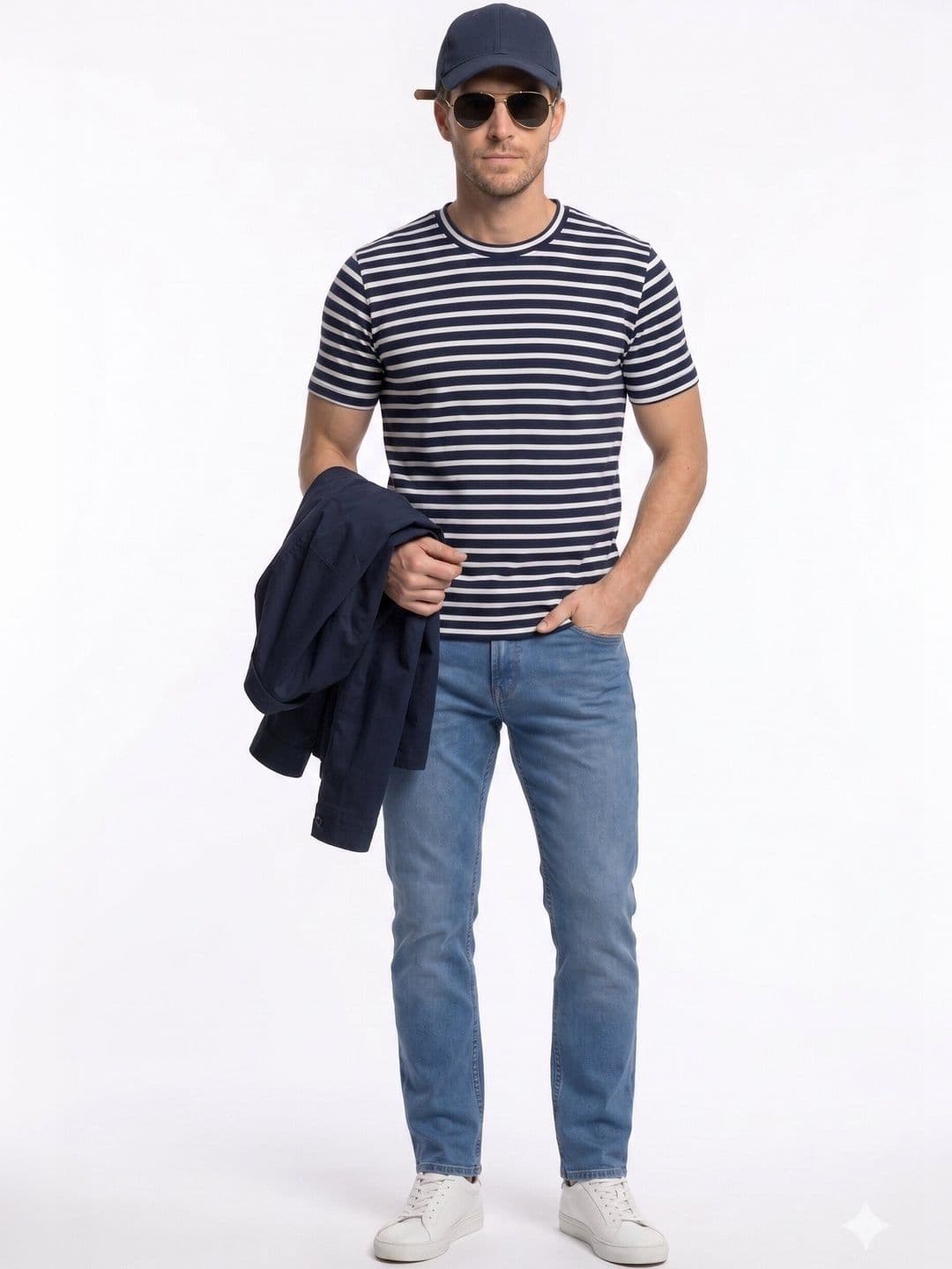 UnaOne Men Striped T-shirt thumbnail 4