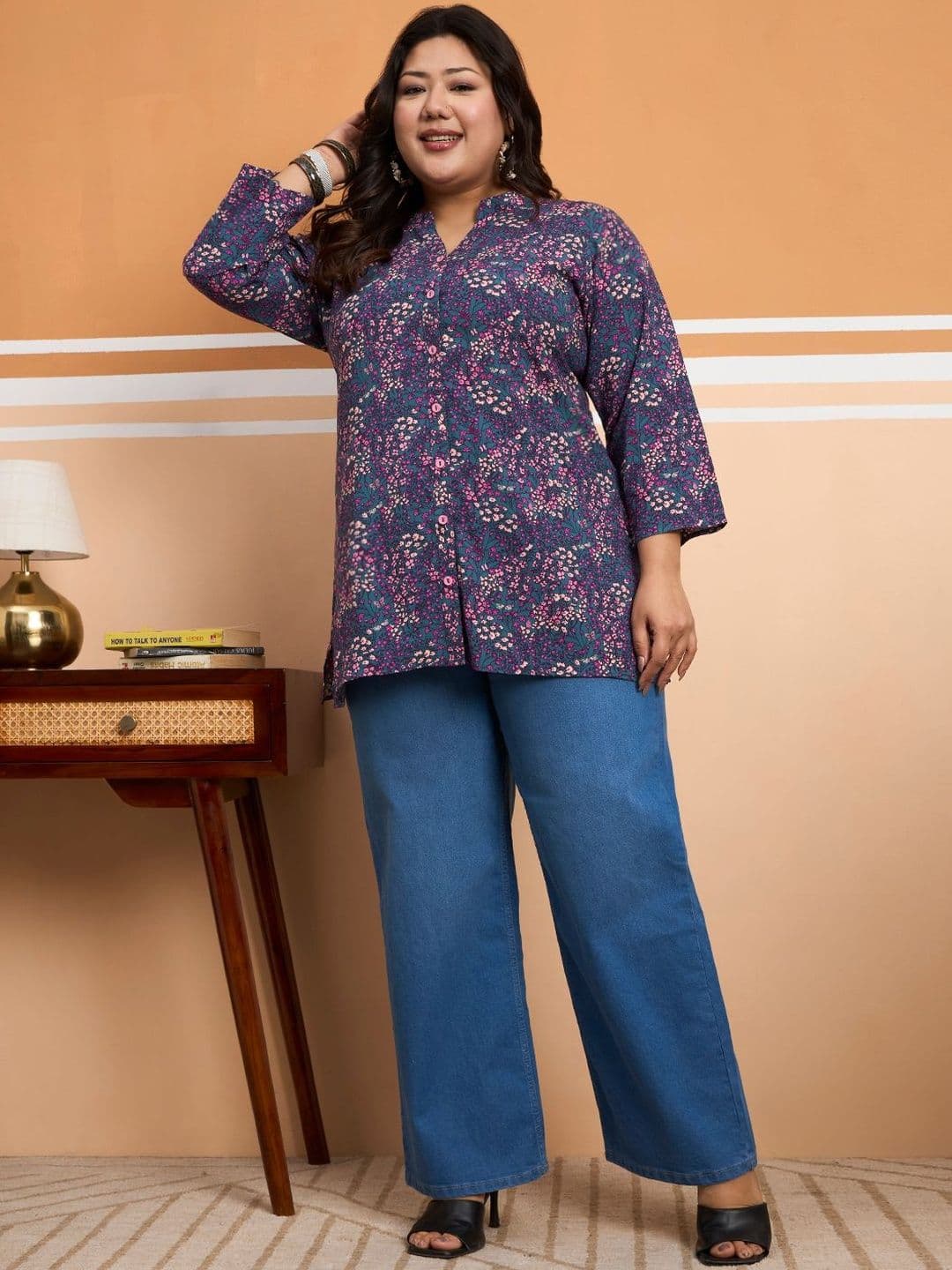 Tissu Floral Printed Kurti thumbnail 2
