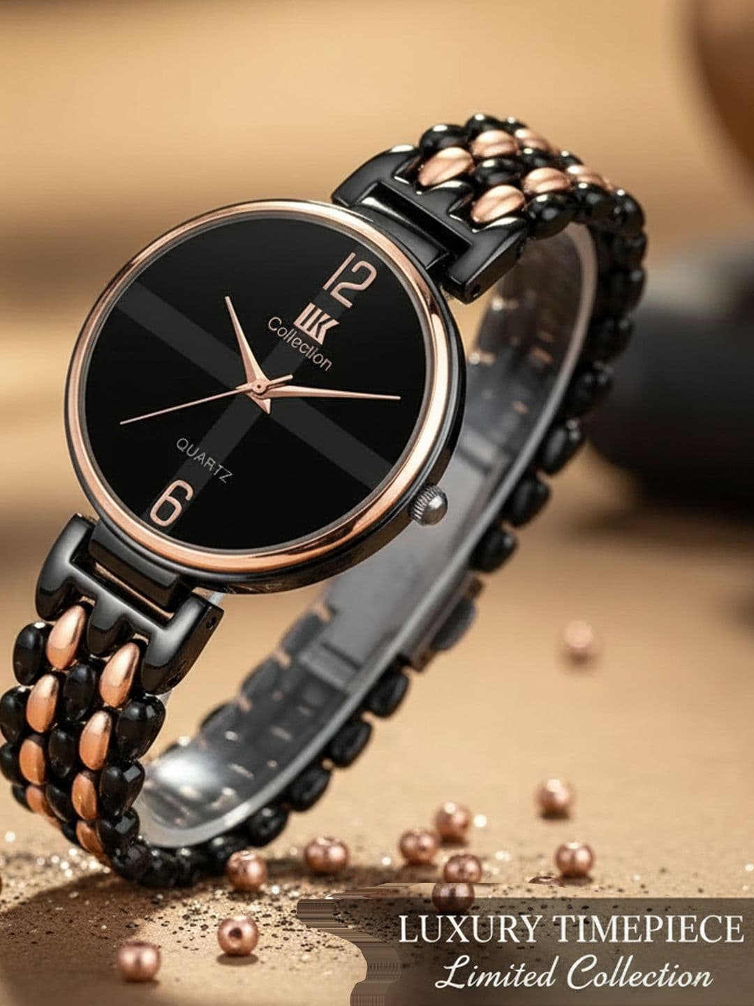 IIK COLLECTION Women Round Dial Bracelet Style Straps Analogue Watch thumbnail 5