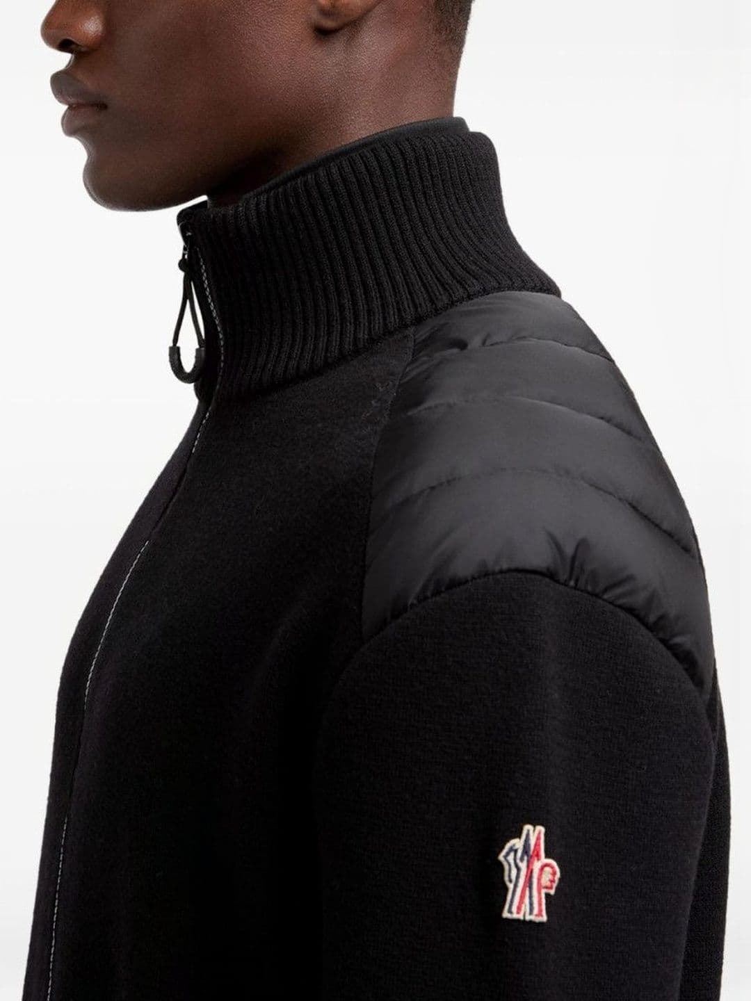 Moncler Black Zip-up Cardigan thumbnail 3