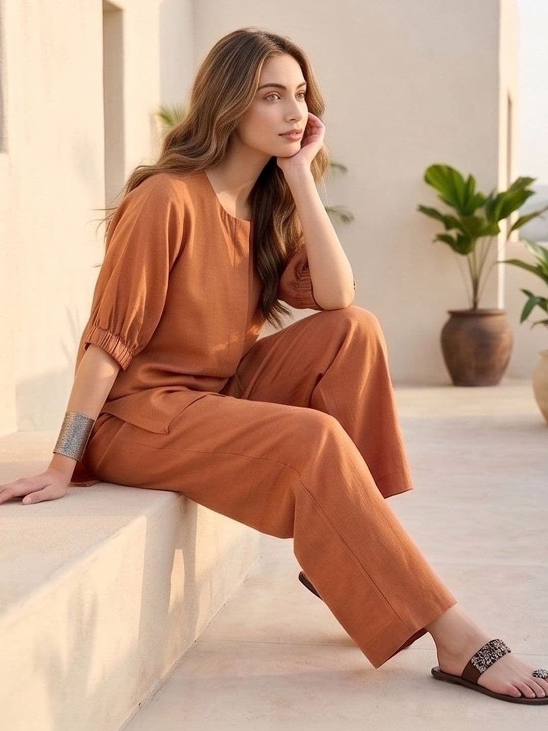 Varanga Solid Top with Trousers - view 1