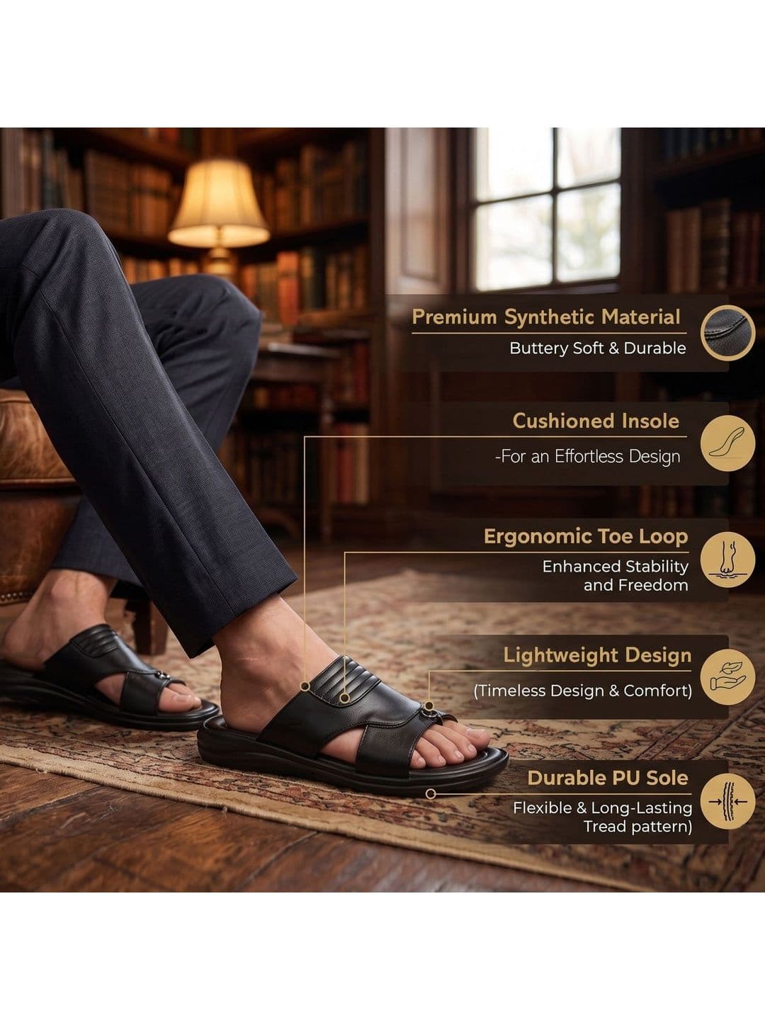 Ajanta Men Comfort Sandals thumbnail 5