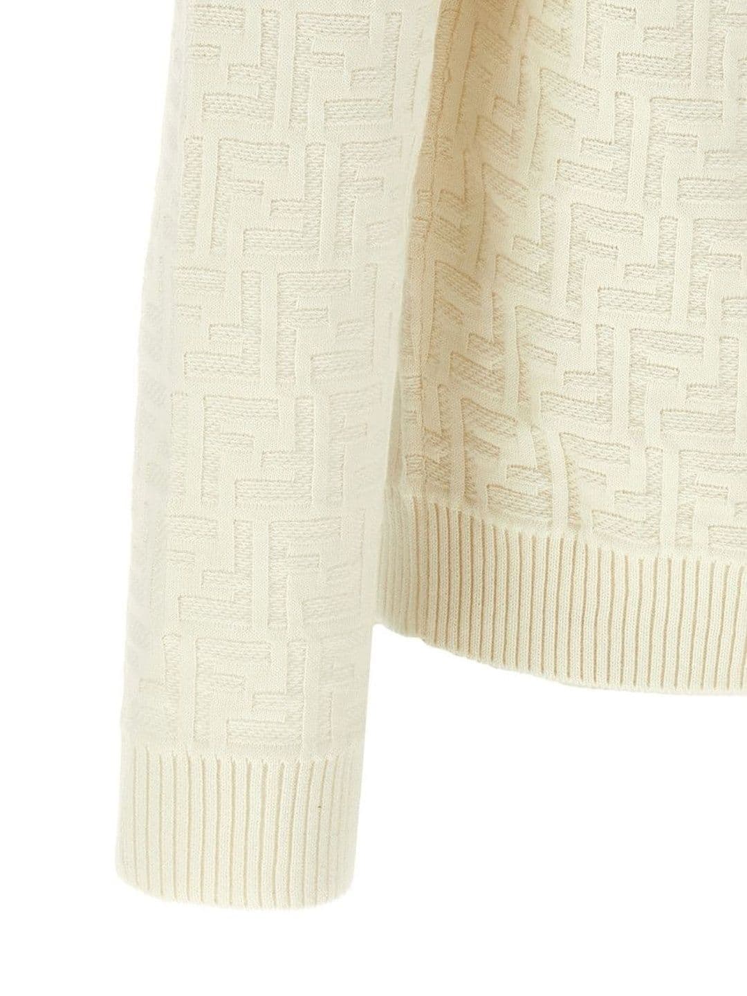 Fendi Men White Logo Sweater thumbnail 5