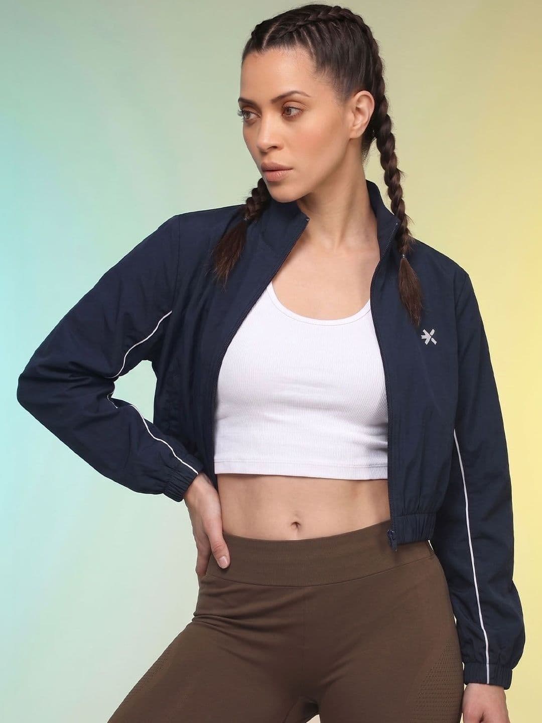 HRX by Hrithik Roshan Women Training or Gym Sporty Jacket Wth Embroidered - view 1