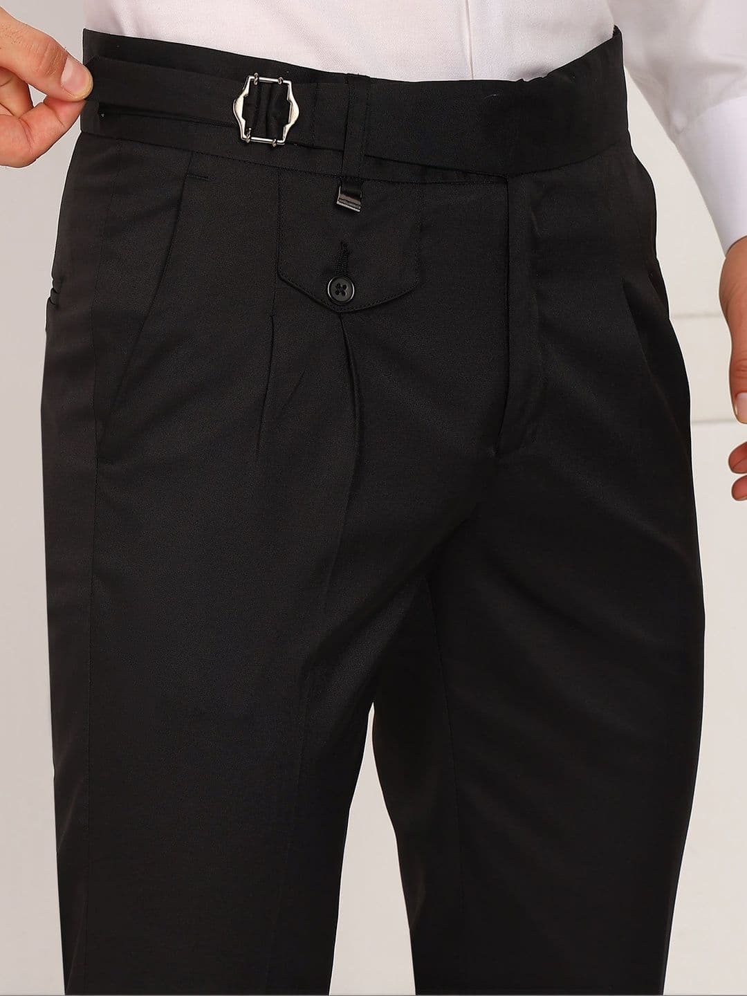 Sam and Jack Men High-Rise Pleated Trousers thumbnail 6