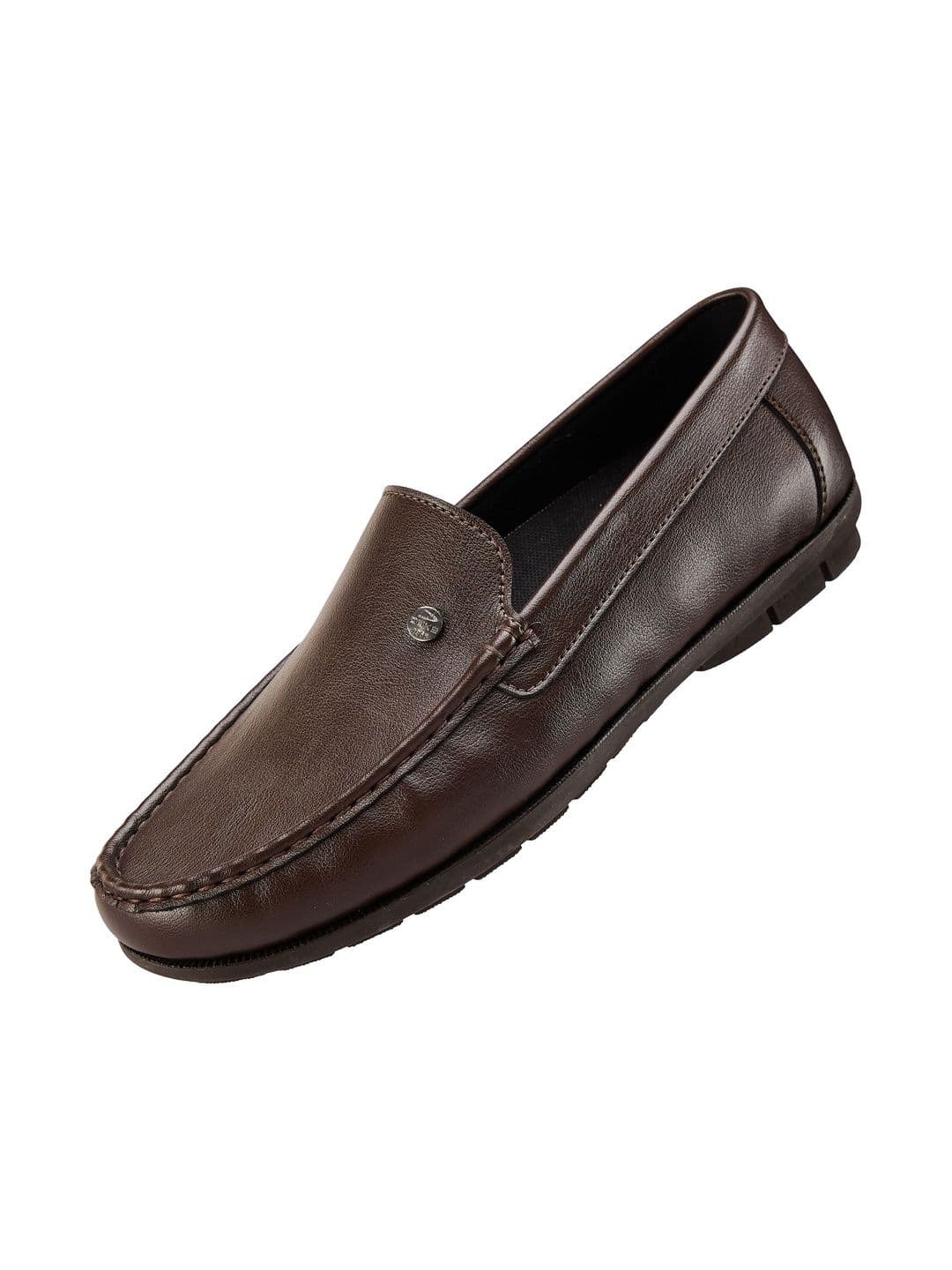 Duke Men Textured PU Round Toe Loafers thumbnail 5