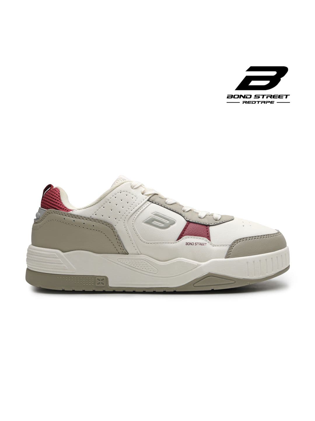 Bond Street By Red Tape Men Colourblocked Round Toe Sneakers thumbnail 5