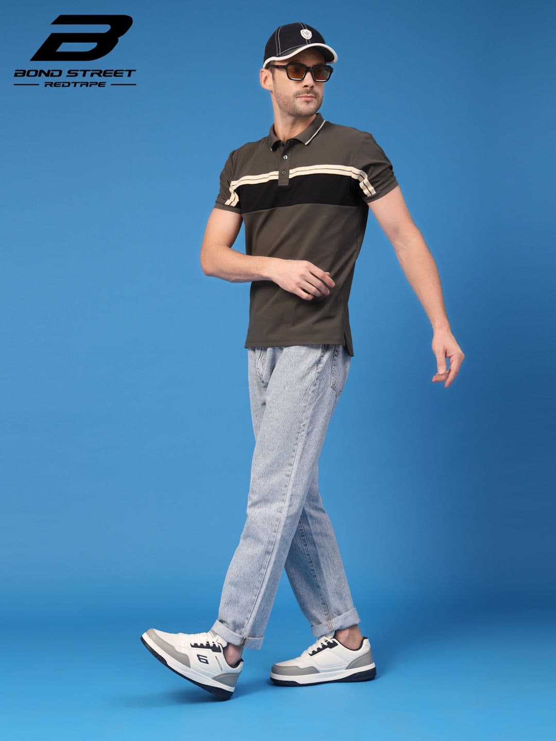 Bond Street By Red Tape Men Colourblocked Sneakers thumbnail 7