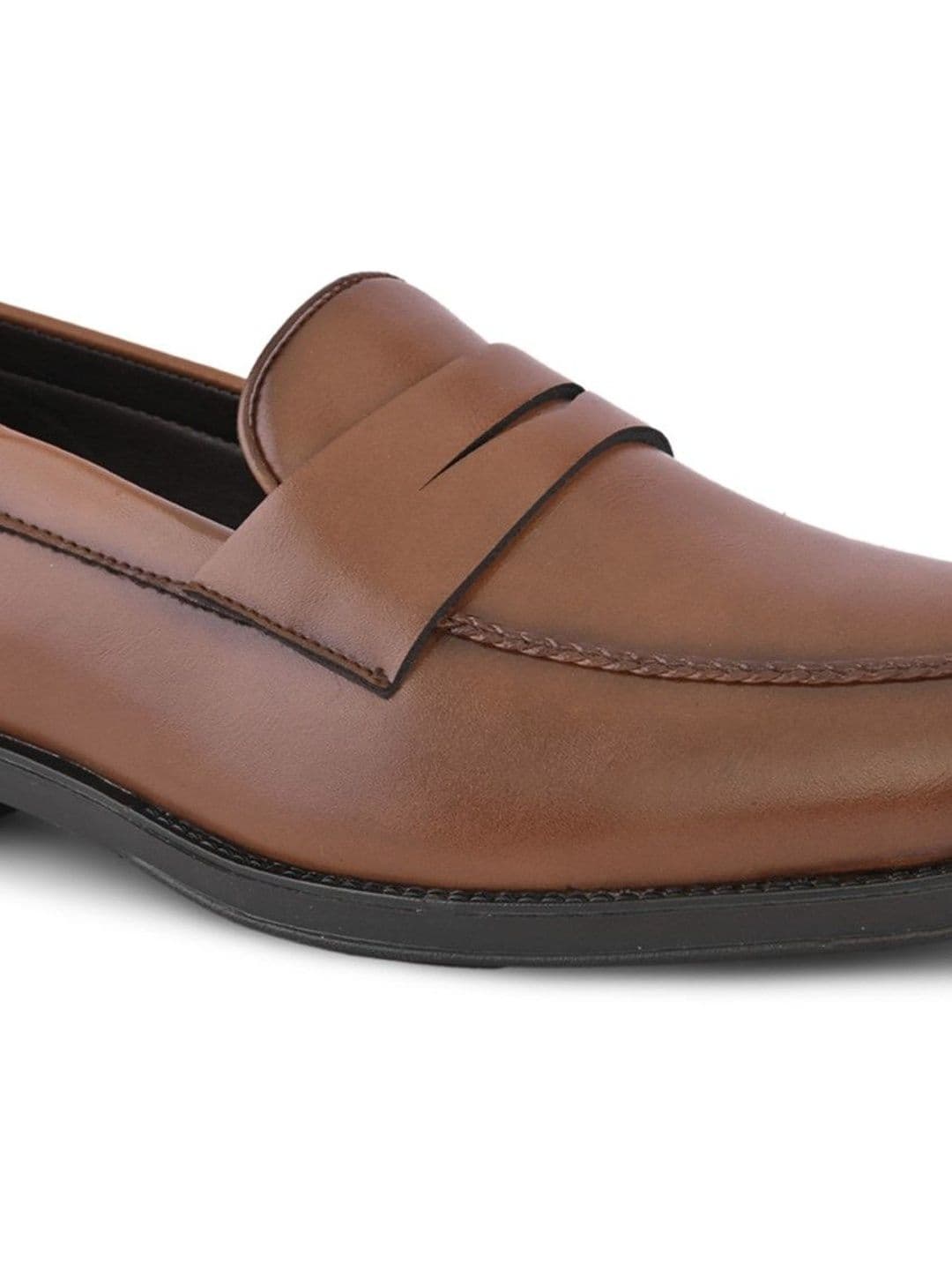 House of Pataudi Men Synthetic Leather Round Toe Loafers thumbnail 7