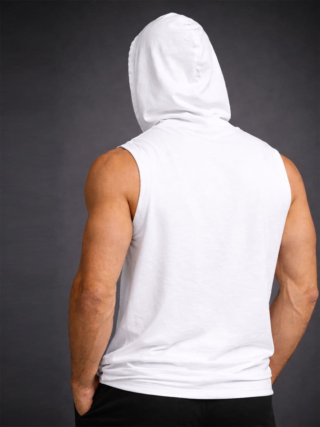 HRX by Hrithik Roshan Hooded Gym Vest T-shirt thumbnail 3
