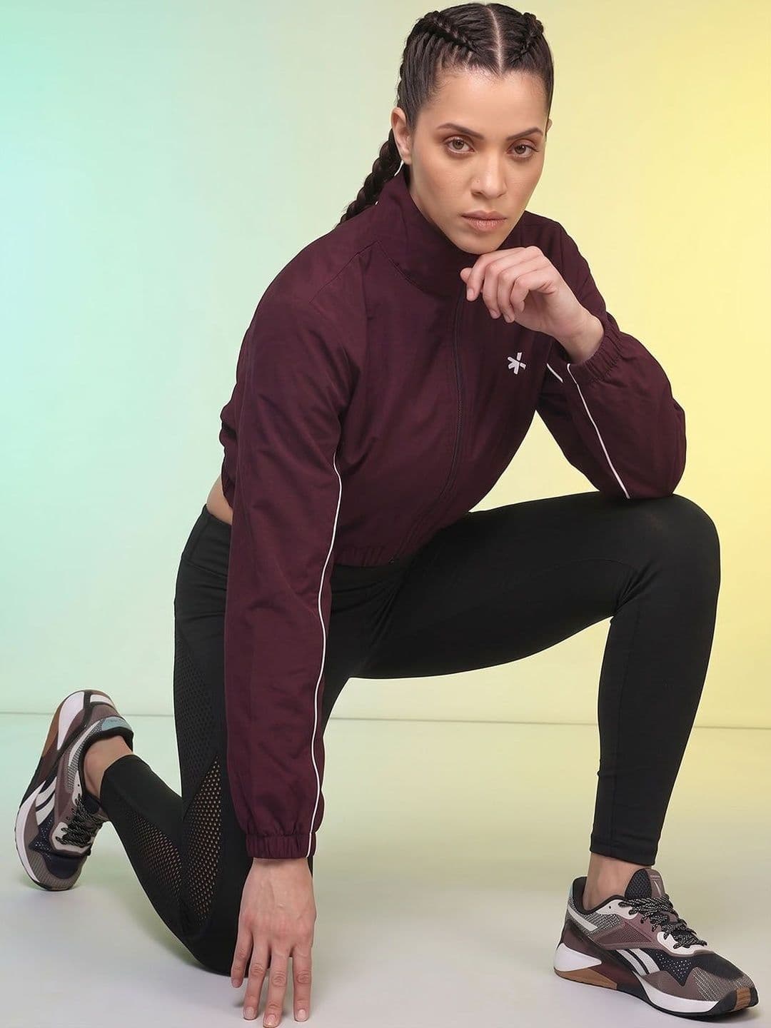 HRX by Hrithik Roshan Women Lightweight Crop Training or Gym Sporty Jacket thumbnail 6