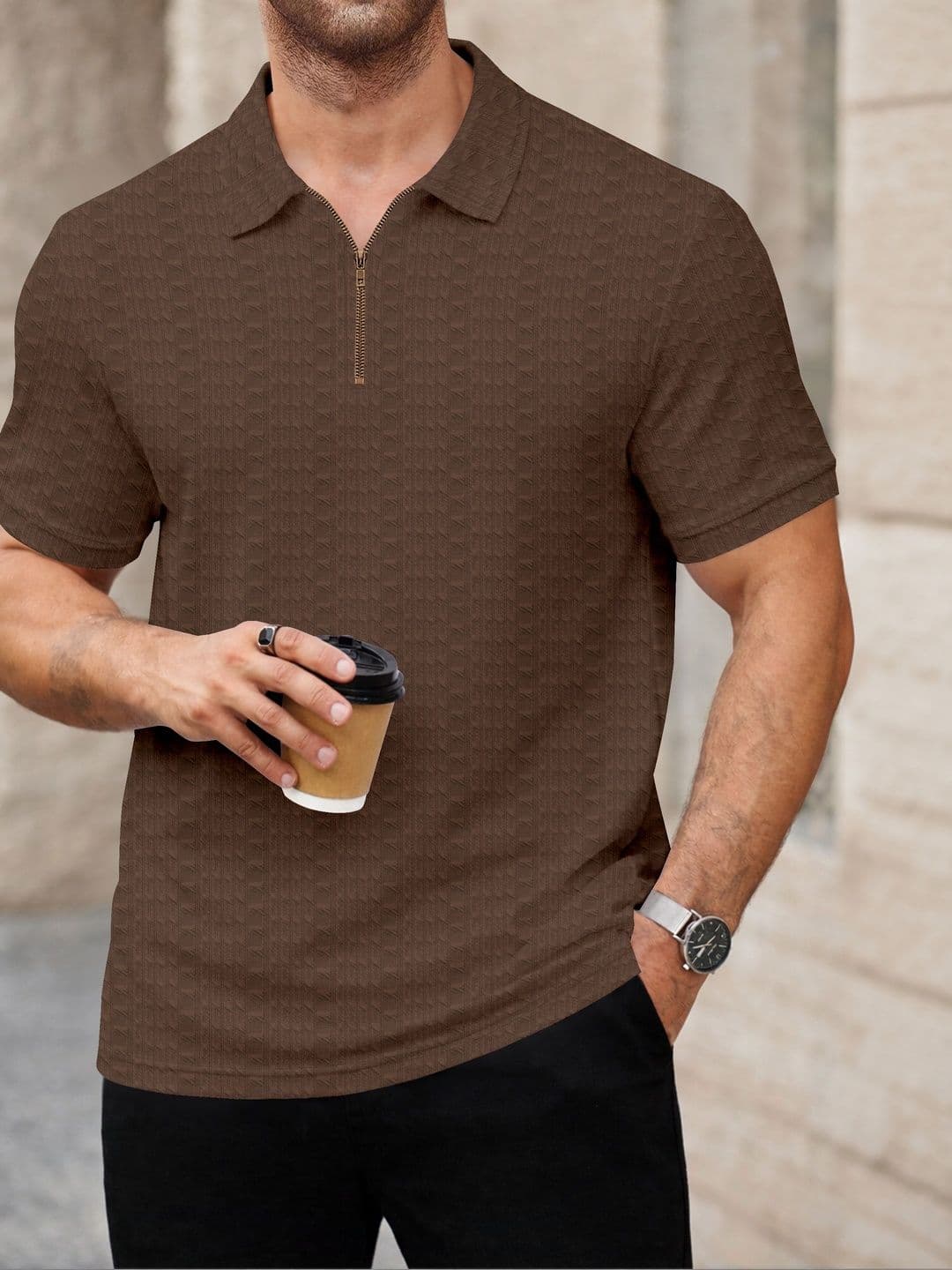 Moda Rapido Men Polo Collar T-shirt thumbnail 5